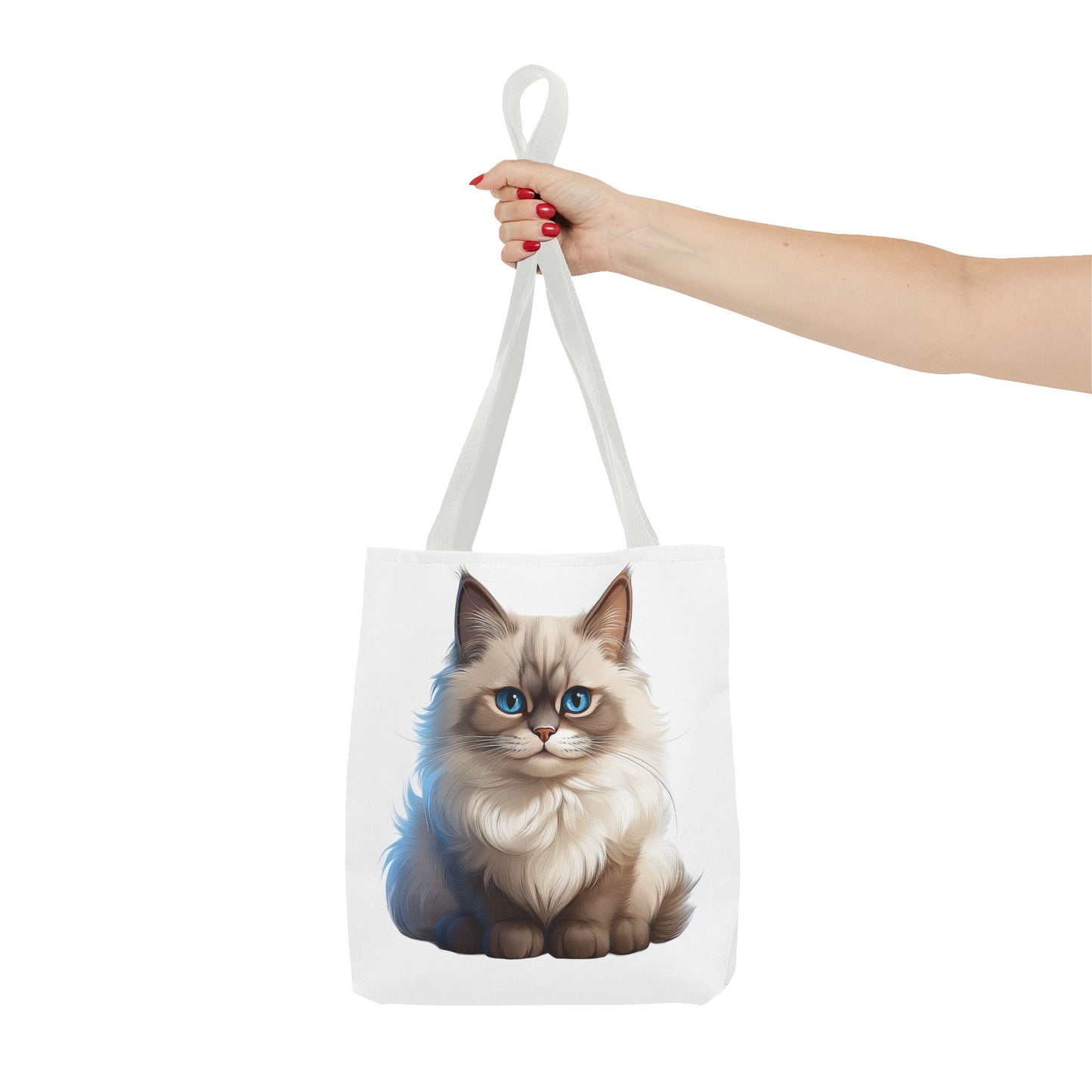 Ragdoll Cuteness Cat Illustration Tote Bag - Perfect for Pet Lovers