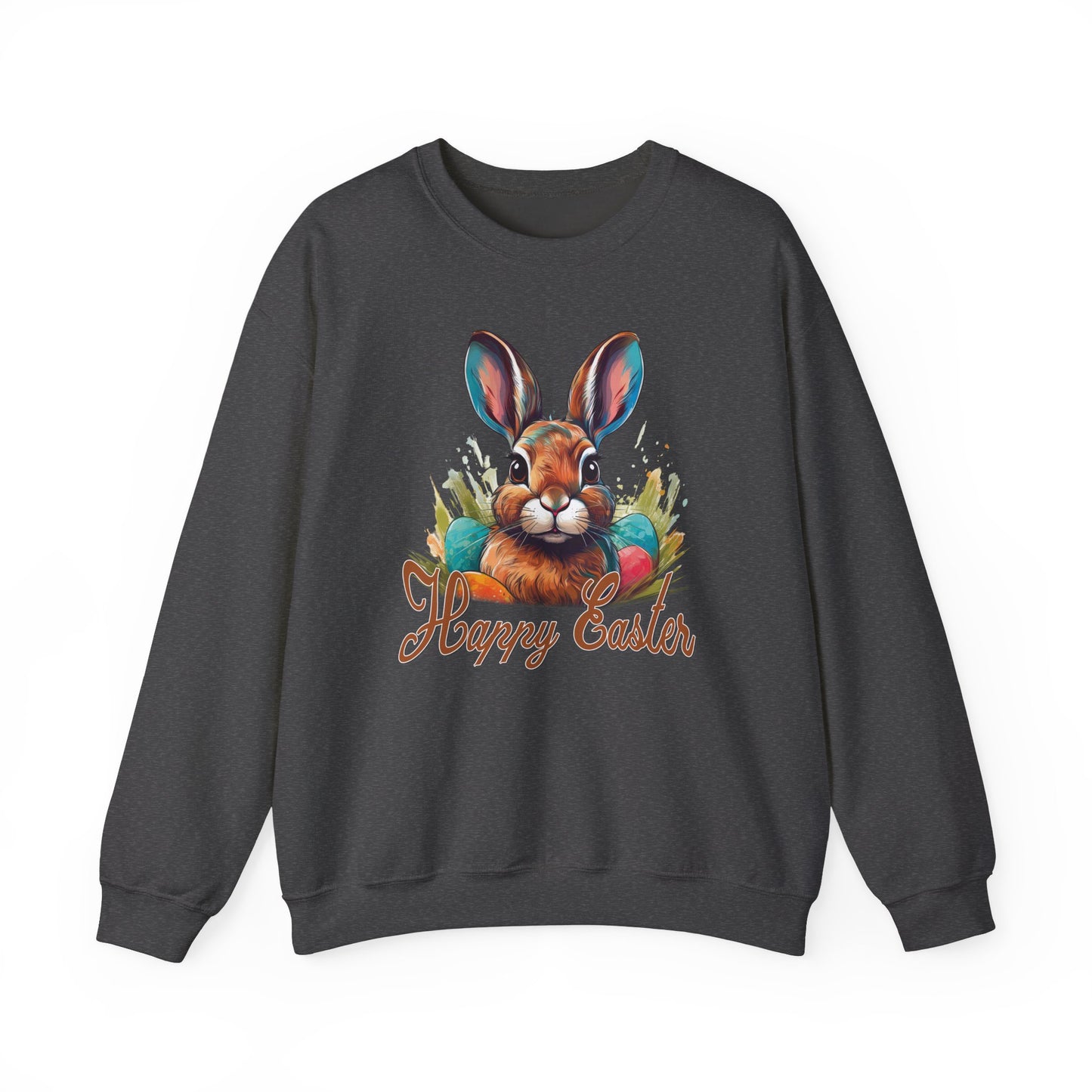 Easter - Happy Easter Bunny Design Crewneck Sweatshirt