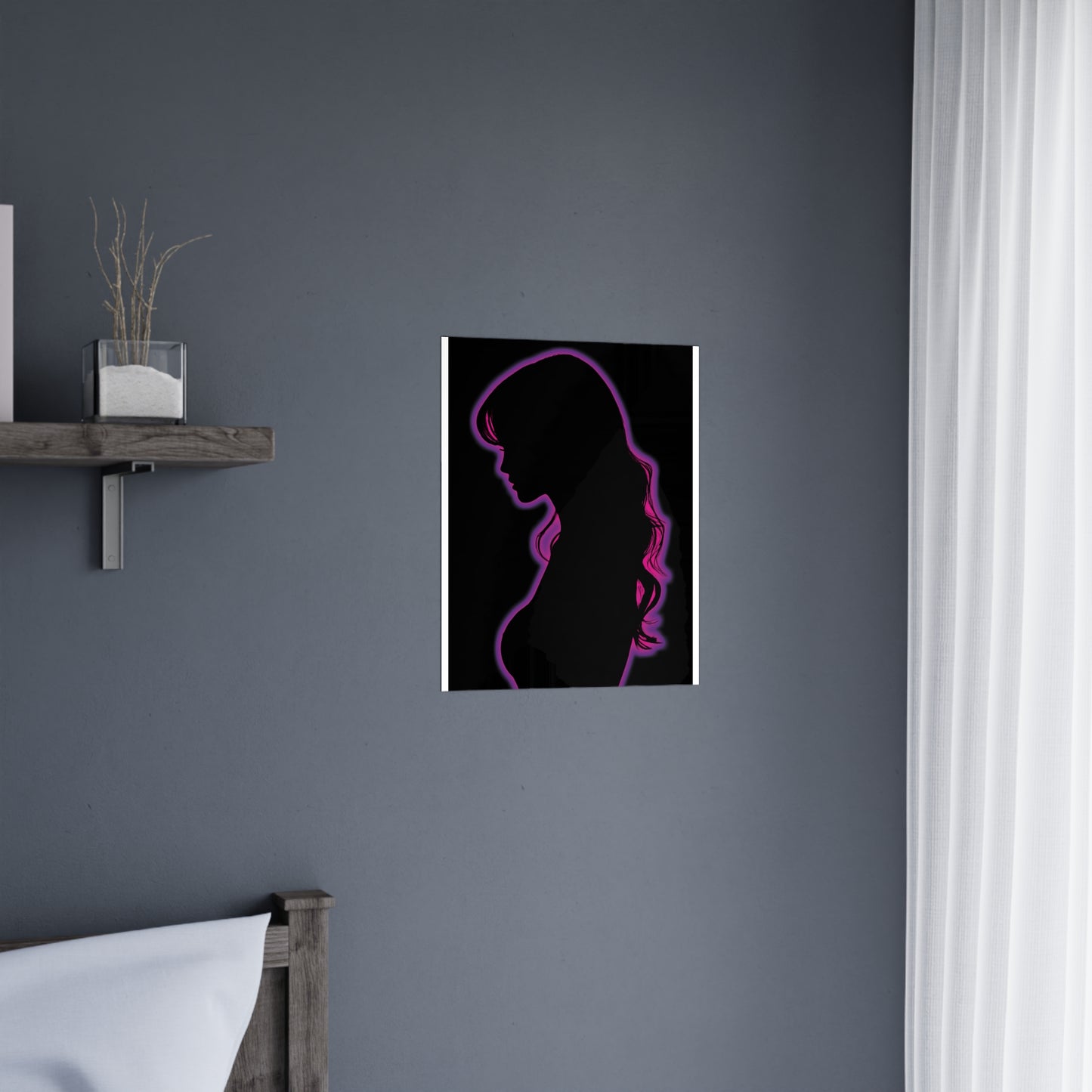 Silhouette Matte Poster | Elegant Wall Art | Home Decor | Glamorous Gift | Modern Aesthetic | Fashion Artwork