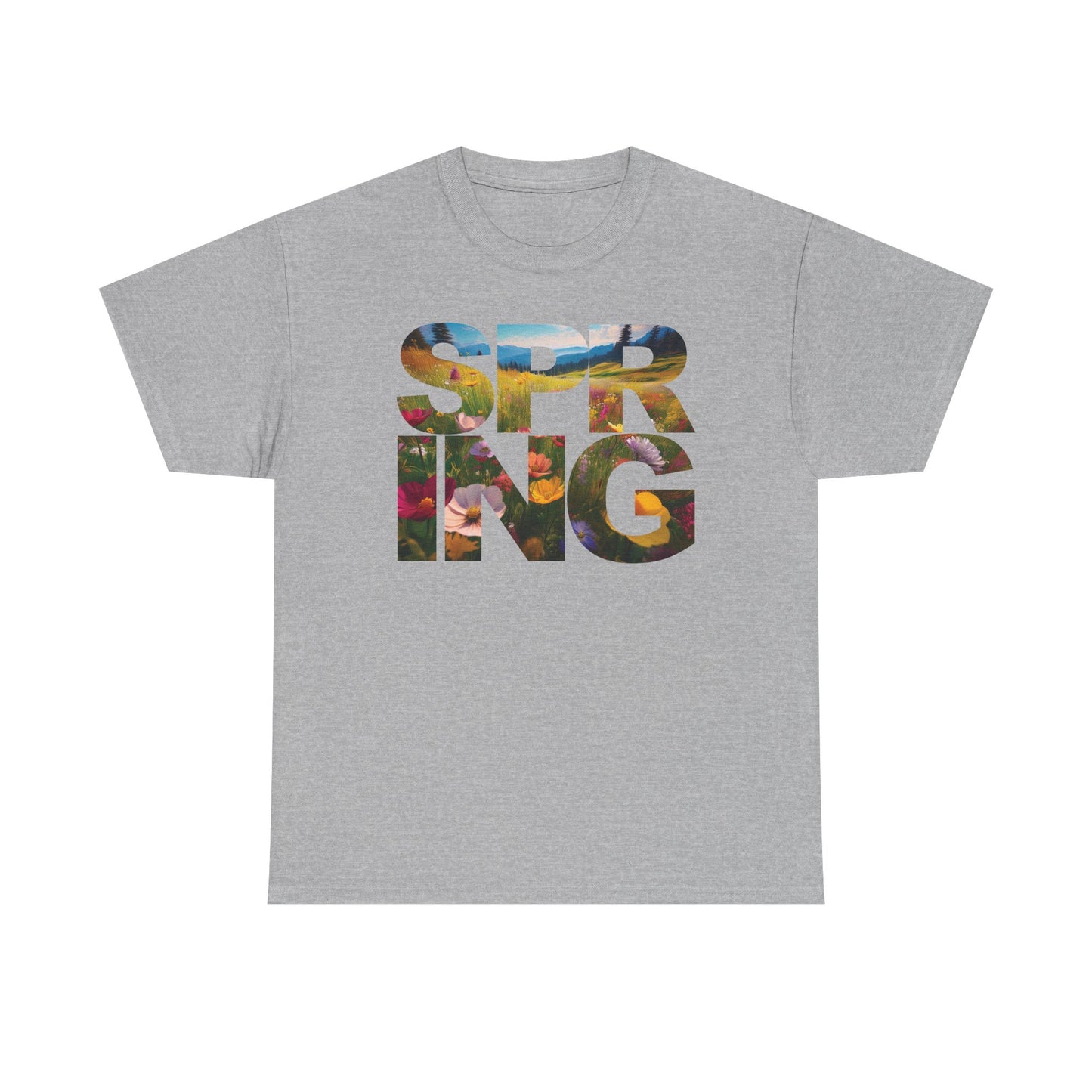 Spring - Unisex Tee - Spring Meadow Flower Design