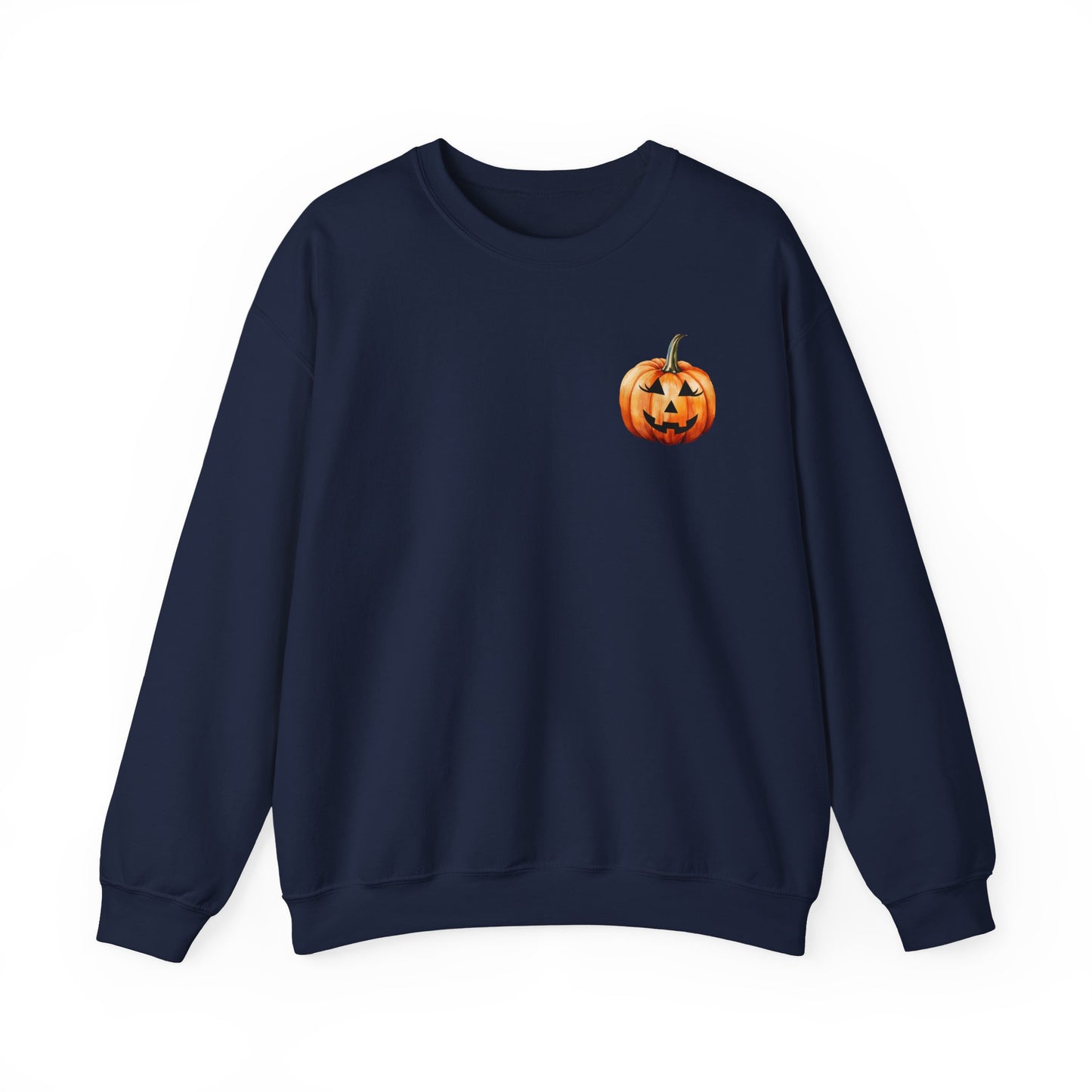 ๐ Embrace Autumn Magic - Pumpkin Bliss Collection for Cozy Season Vibes โจ2 - Halloween Pumpkin Crewneck Sweatshirt | Cozy Fall Fashion, Unisex Sweater, Casual Wear, Gift for Halloween Lovers, Autumn Style