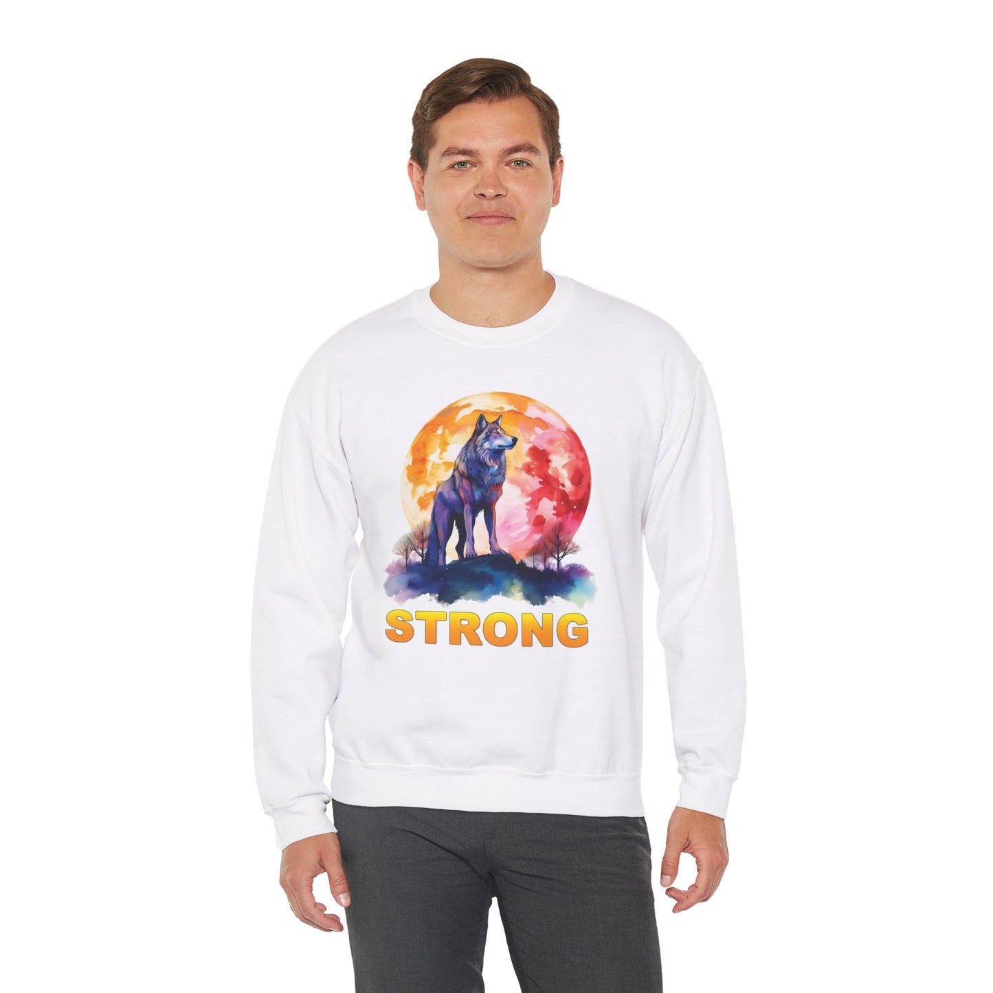 Lone Wolf Sweatshirt - STRONG Design