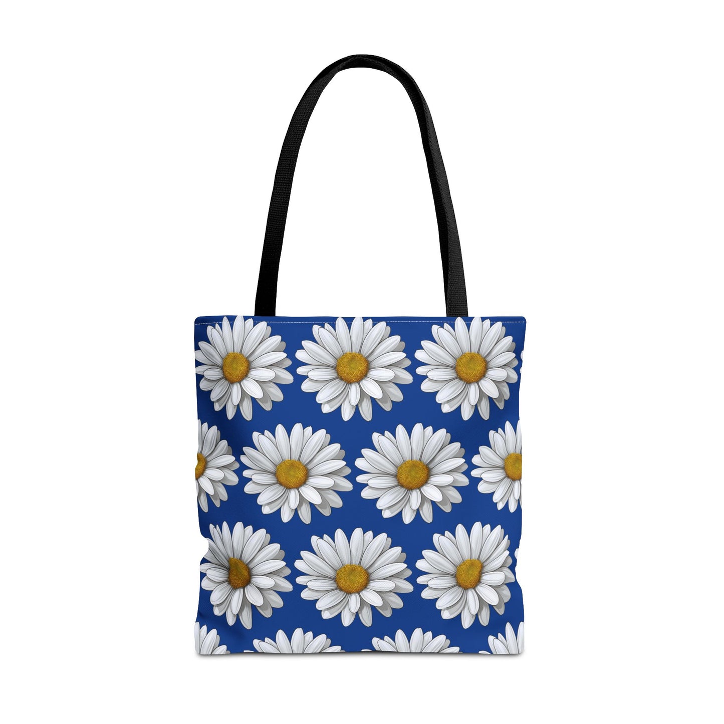 Daisy Tote Bag - White Floral Design Summer Fashion Accessory