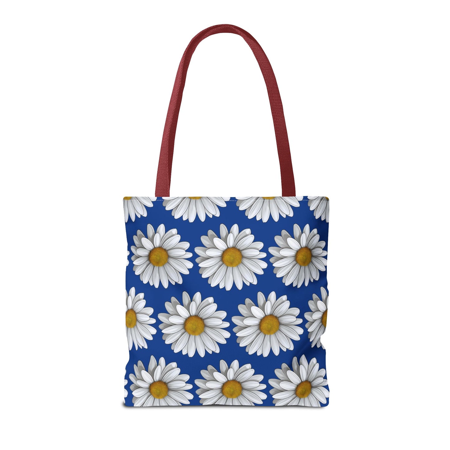 Daisy Tote Bag - White Floral Design Summer Fashion Accessory