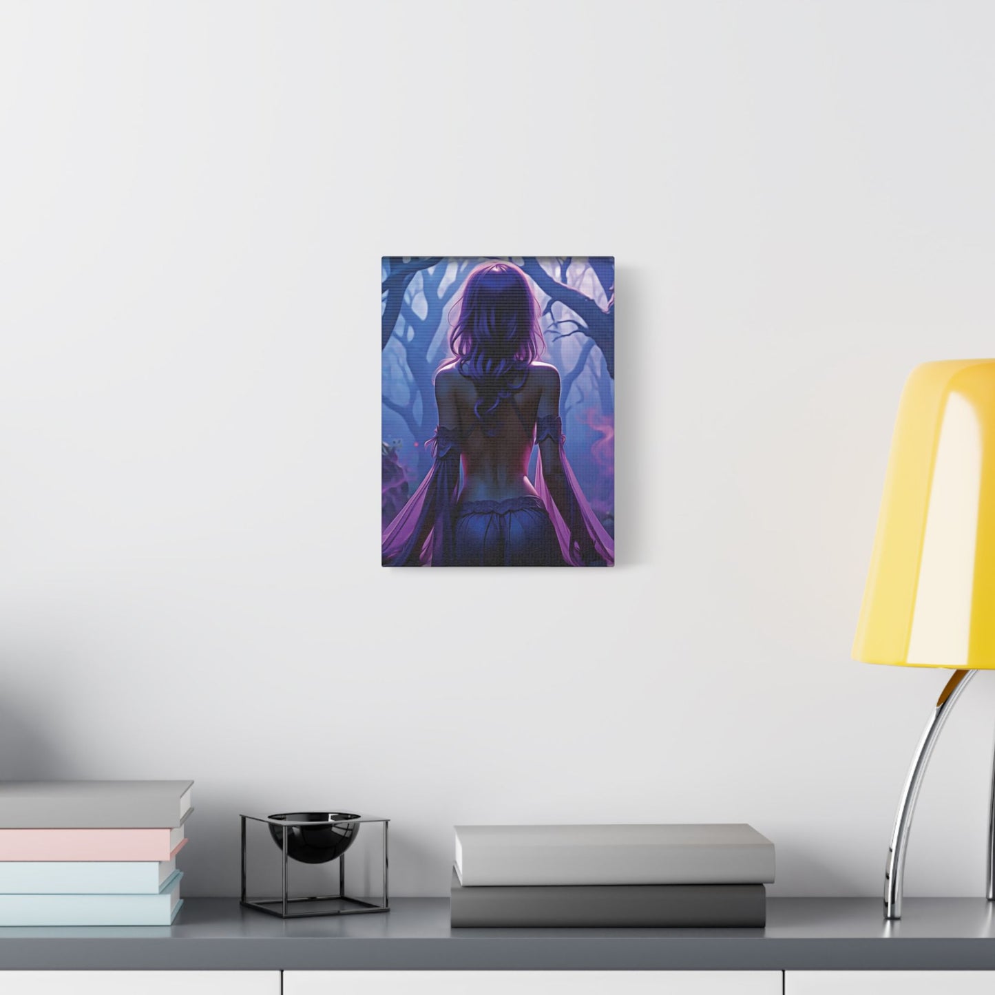Whisper of the Mystic Woods β Where Magic Finds You π«οΈπ - Mystical Forest Satin Canvas Print, Wall Art Decor for Home, Bedroom, Gift for Fantasy Lovers, Unique Art Piece for Special Occasions
