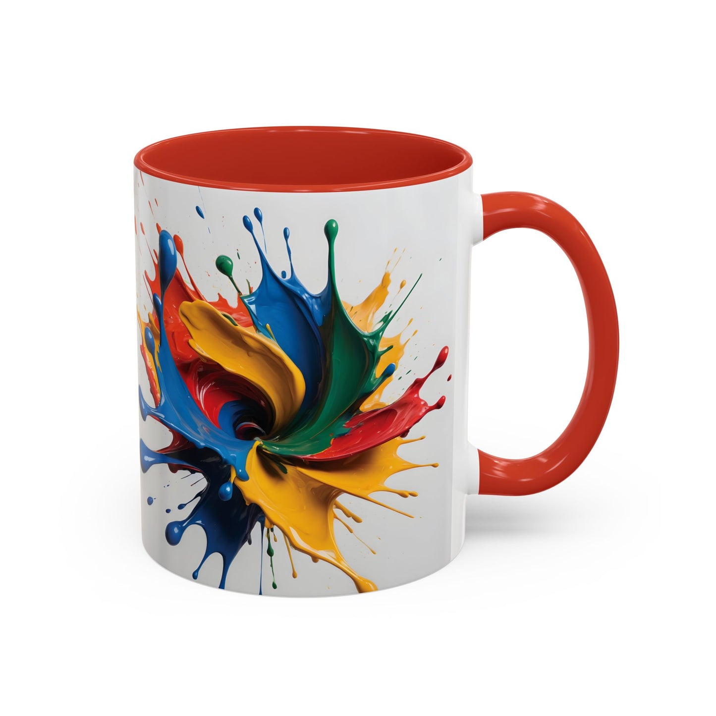 Coffee Mug: Splash of Joy Color Explosion Abstract Art Design