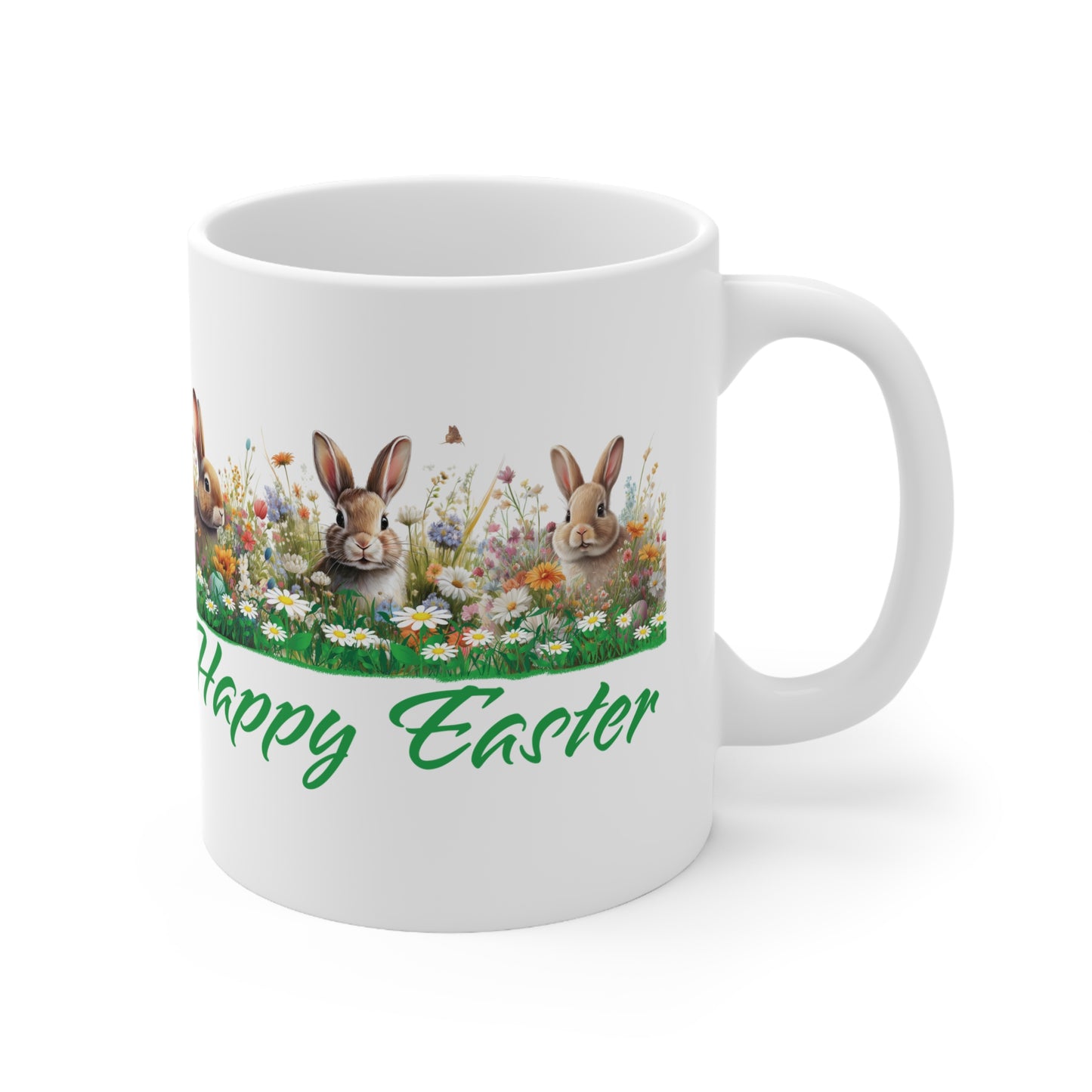 Mug - Happy Easter 2025 Ceramic Coffee Cup 11oz/15oz