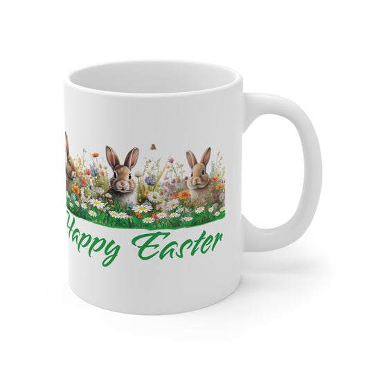 Mug - Happy Easter 2025 Ceramic Coffee Cup 11oz/15oz