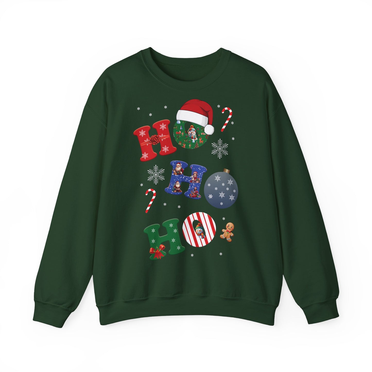 🎄Joy Stacked: A Tower of Holiday Cheer - Festive Crewneck Sweatshirt with Holiday Cheer, Cozy Winter Sweater, Christmas Gift, Unisex Holiday Apparel, Comfortable Loungewear
