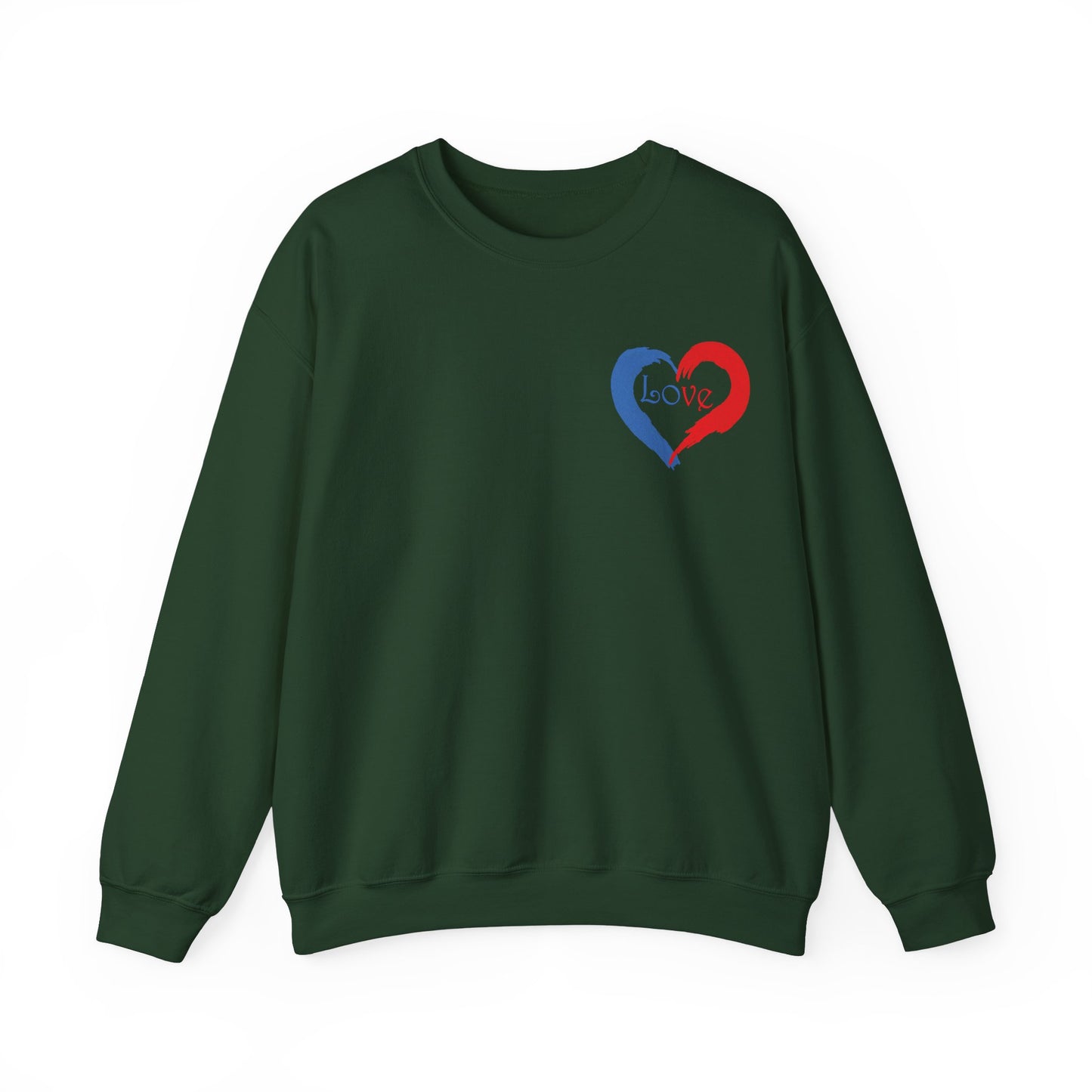 Painted Love Design Unisex Sweatshirt for Valentines Day