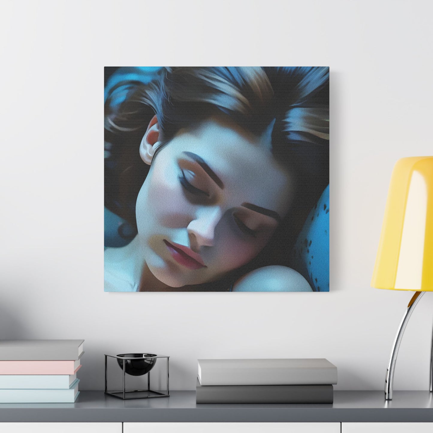 Dreamy Satin Canvas Print, Bedroom Wall Art, Feminine Decor, Gift for Her, Relaxing Artwork, Home Decor