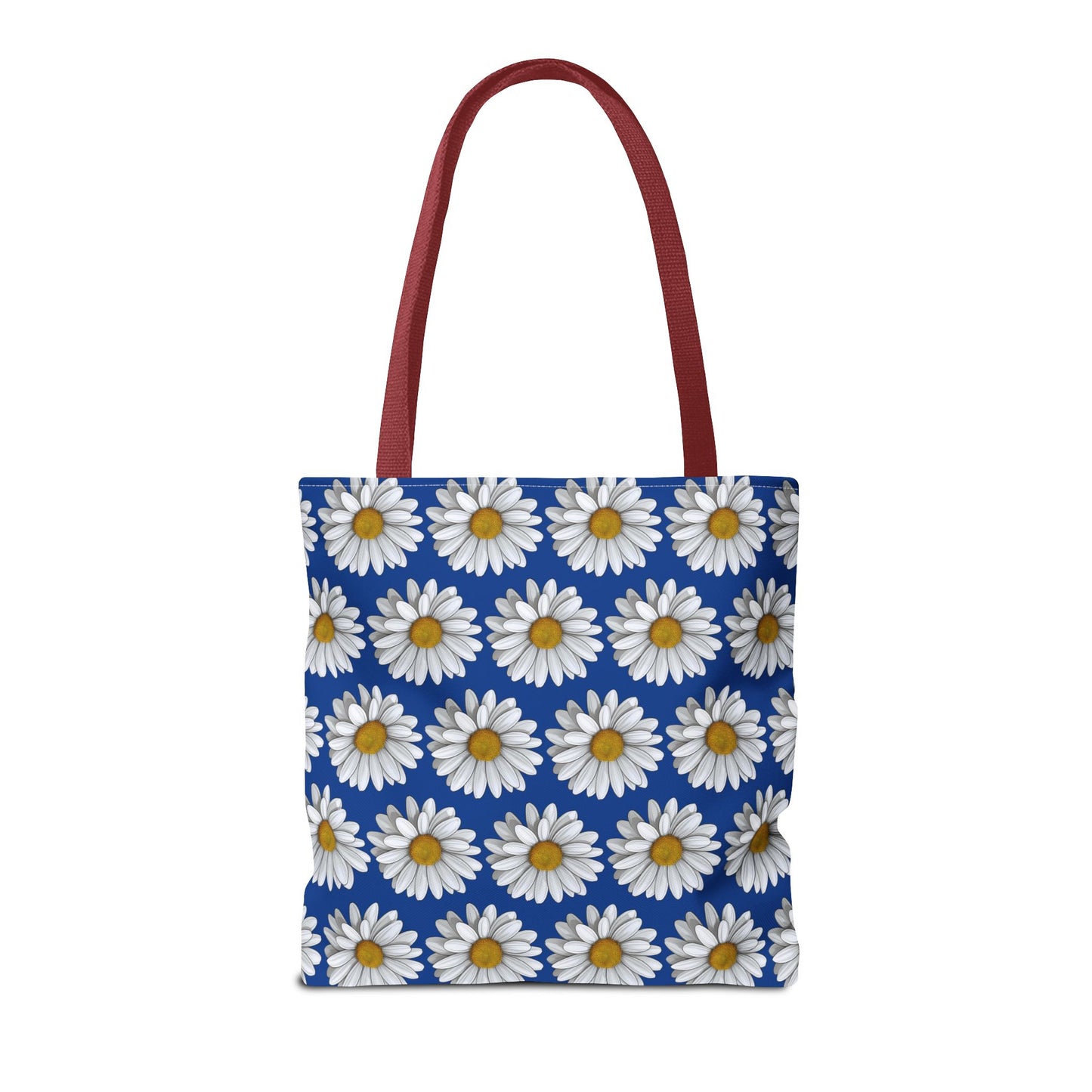 Daisy Tote Bag - White Floral Pattern Summer Fashion Accessory