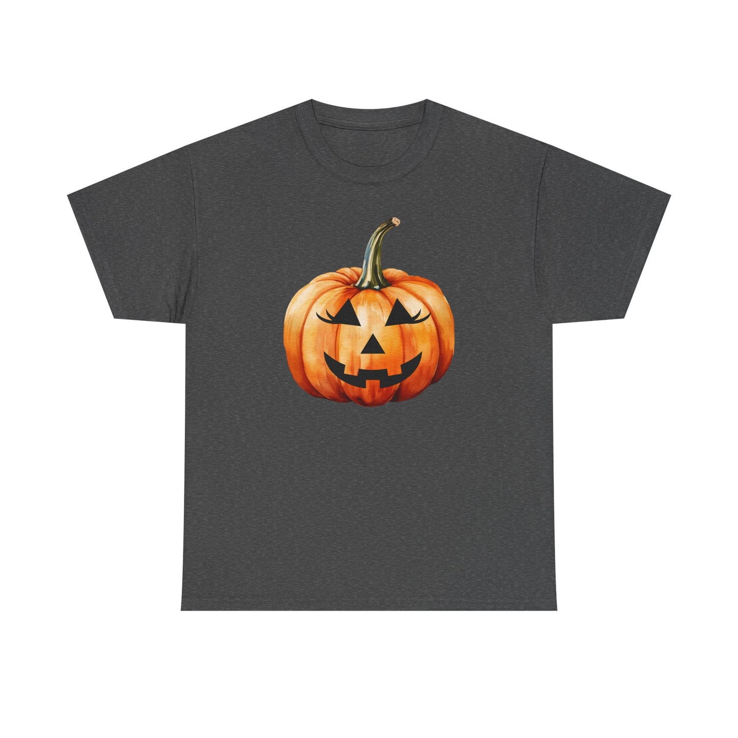 ๐ Embrace Autumn Magic - Pumpkin Bliss Collection for Cozy Season Vibes โจ - Harvest Vibes Pumpkin Cotton Tee | Fall Shirt, Halloween Apparel, Autumn Fashion, Unisex Graphic Tee, Gift for Pumpkin Lovers