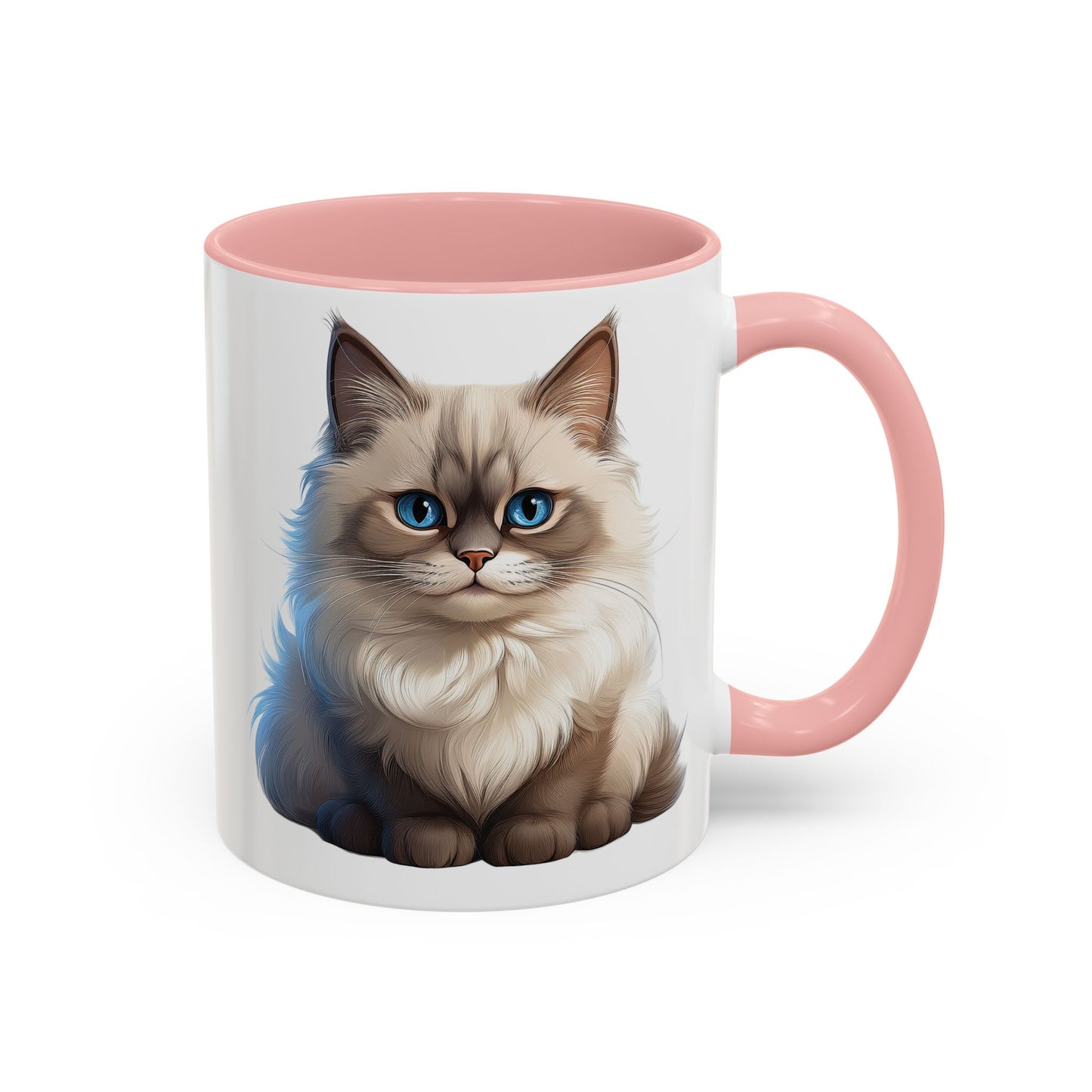 Ragdoll Cuteness Cat Accent Coffee Mug - Perfect for Pet Lovers