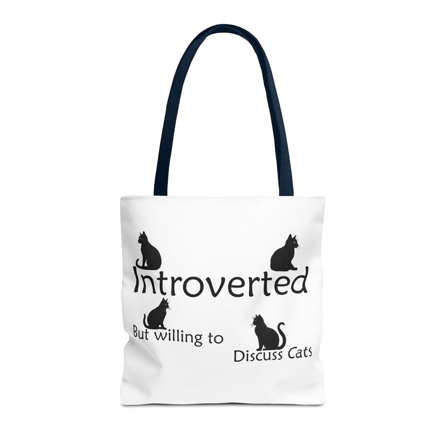 Cat Tote Bag: Introverted, but willing to discuss cats