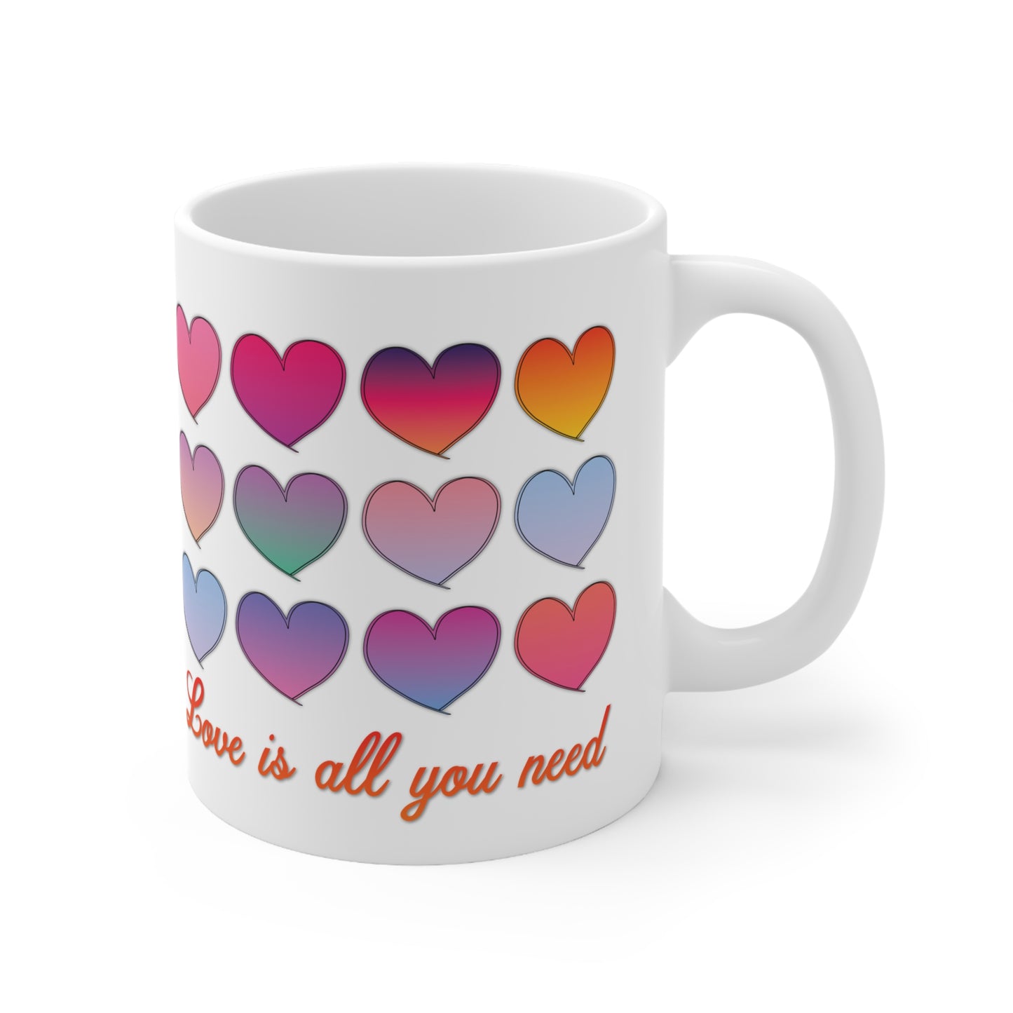 Mug - 'Love is all you need' Design Coffee Cup for Valentine's Day