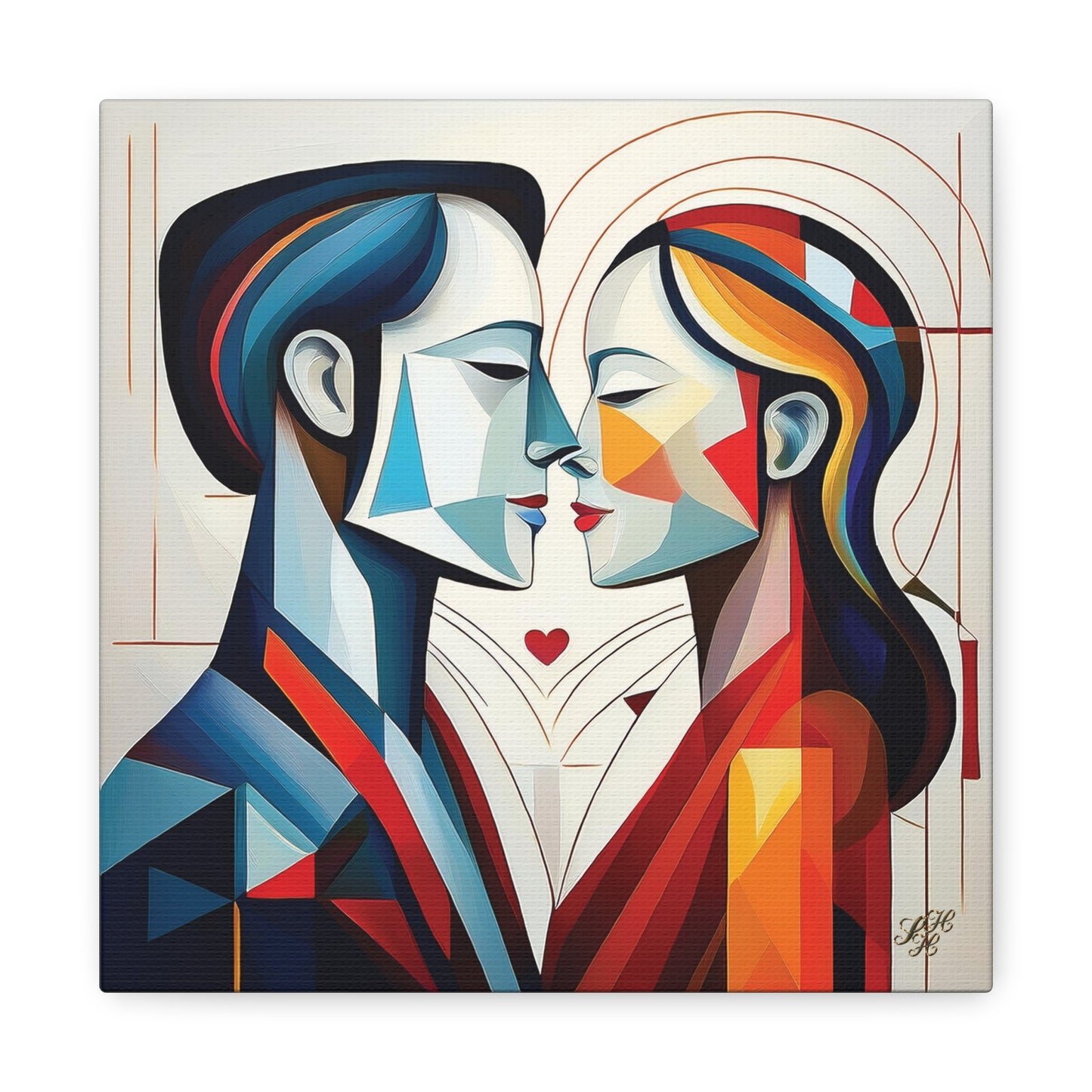 Canvas Print - Cubist Love