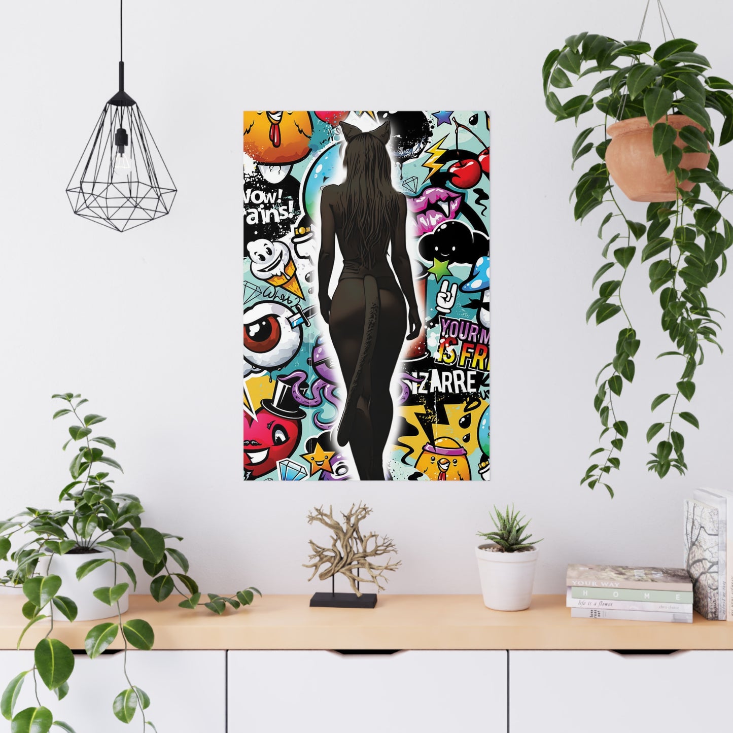 Cosplay Catgirl Dream – Vibrant Anime Pop Art Poster for Bold Wall Statements - Anime Poster