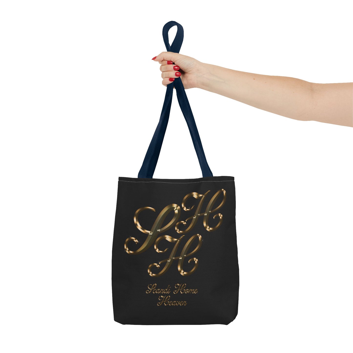 Tote Bag - Golden colored Scandi Home Heaven Designer Logo