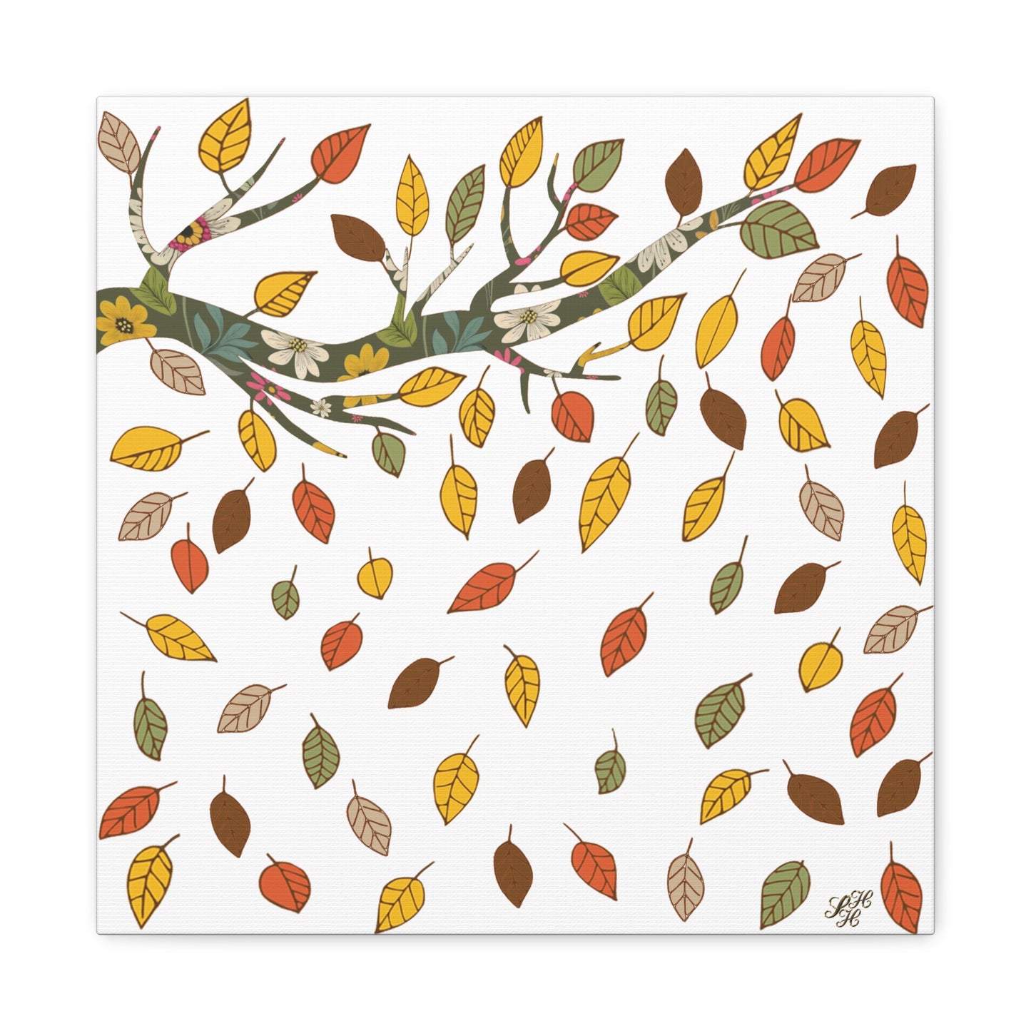 Autumn Leaves Canvas Art