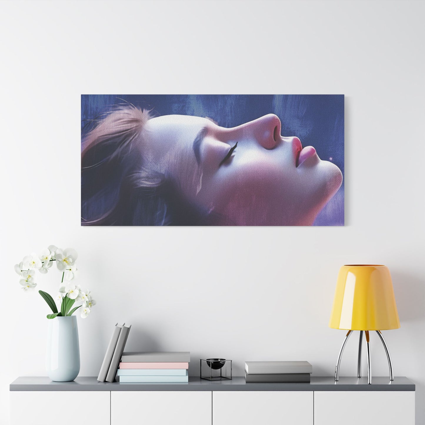 Ethereal Reverie: Embrace Cosmic Serenity, Let Inner Light Shine Through the Stars of Your Dreams - Artistic Stretched Canvas Print, Abstract Wall Art, Home Decor, Gift for Art Lovers, Contemporary Artwork, Aesthetic Room Decoration