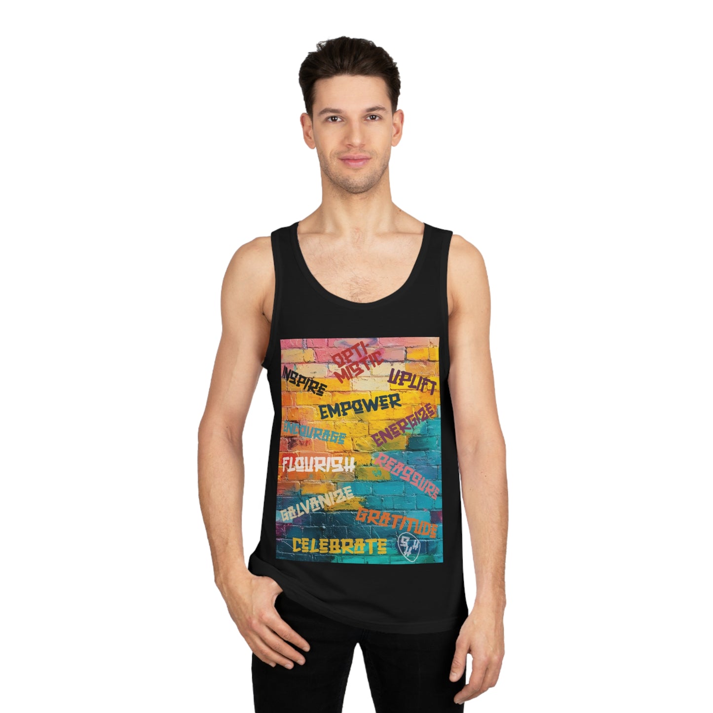 Fuel your fire—Inspire. Empower. Celebrate. 🎨💪 #MotivationalArt #InspireDaily #Empowerment #PositiveVibes #GoalGetter #WallOfWords Tank Top, Inspirational Clothing, Gift for Fitness Enthusiasts, Uplift, Celebrate, Positive Vibes