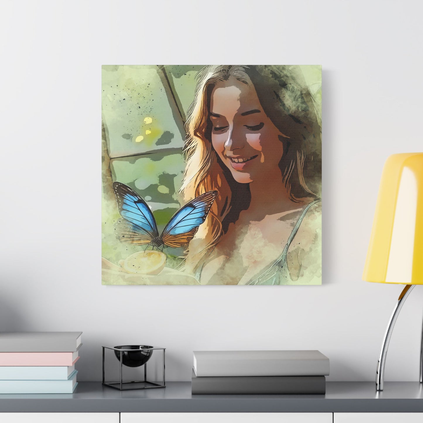 Butterfly Serenity Canvas Art - Wall Decor, Home Decoration, Gift for Nature Lovers, Inspirational Art, Unique Wall Hanging