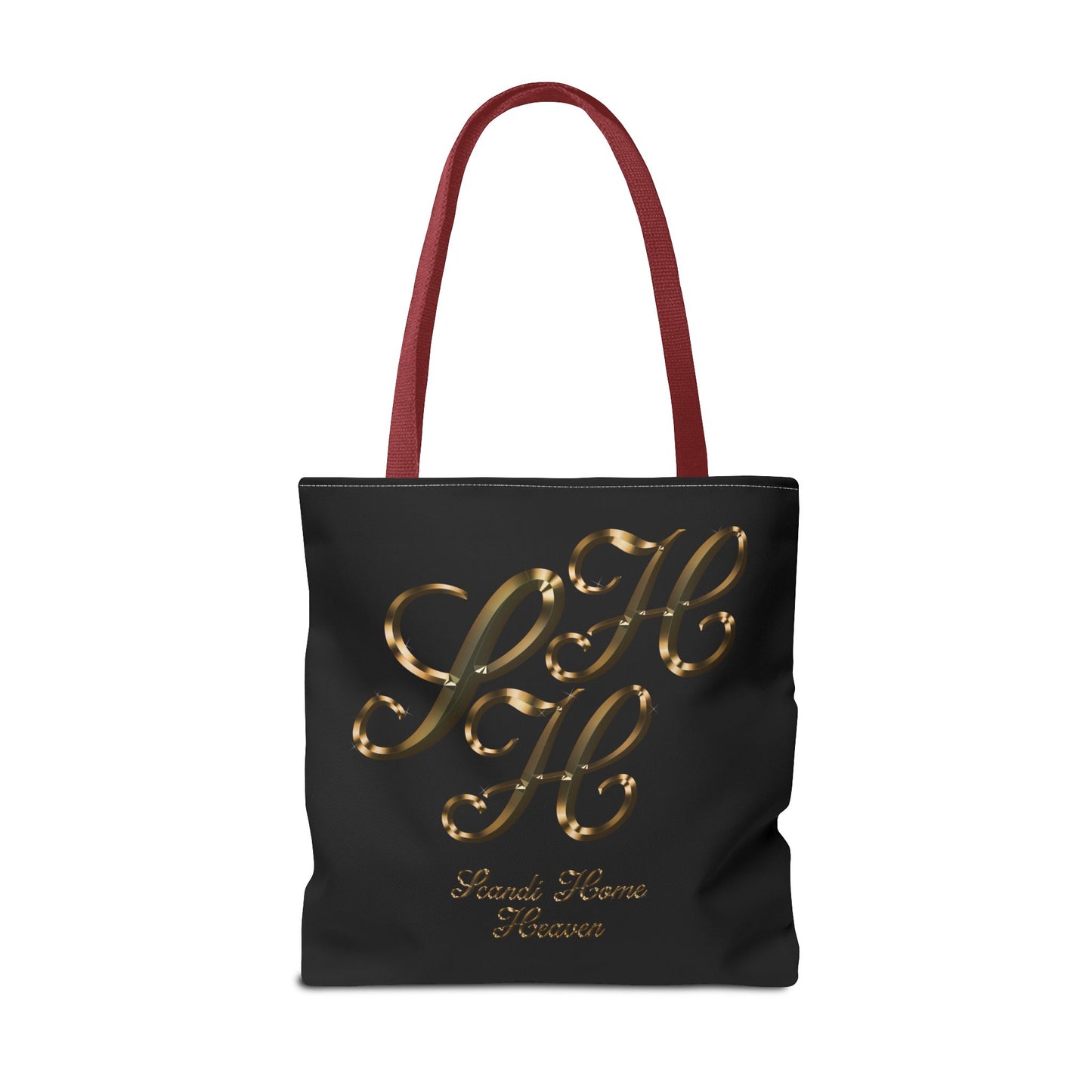 Tote Bag - Golden colored Scandi Home Heaven Designer Logo