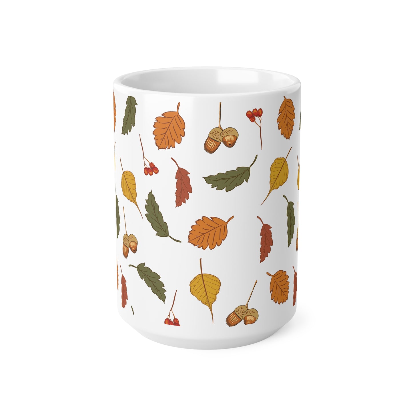 Mug - Autumn - Fall Leaves Ceramic Coffee Cups, 11oz, 15oz