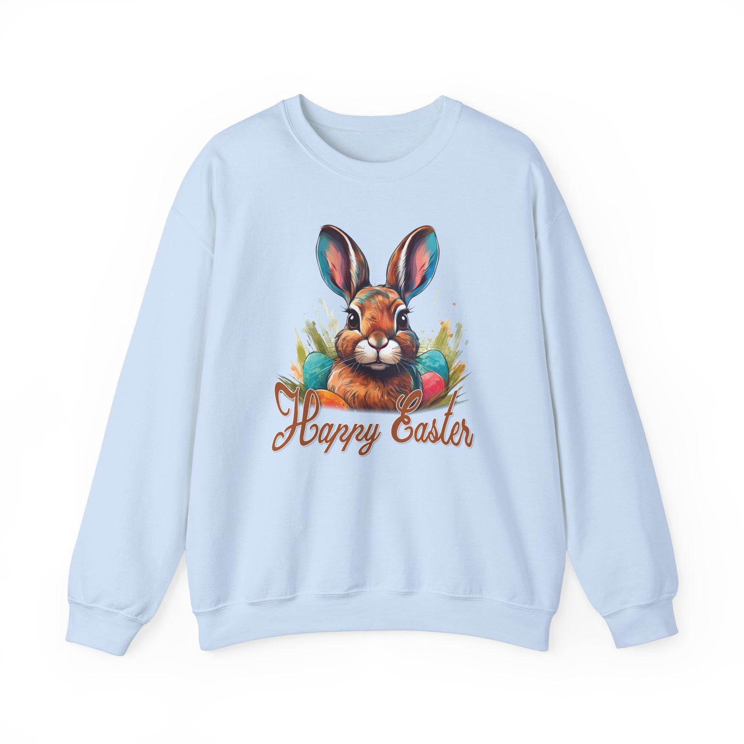 Easter - Happy Easter Bunny Design Crewneck Sweatshirt