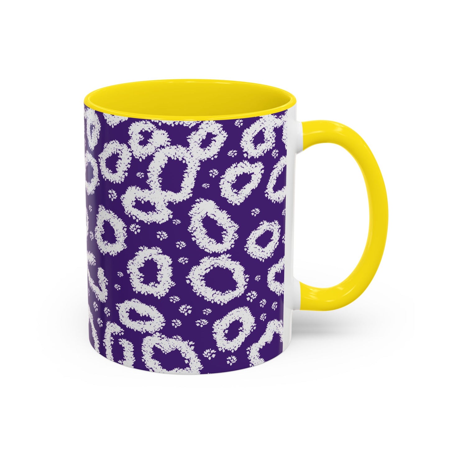 Trendy Purple Leopard Print Coffee Mug - 11 & 15oz