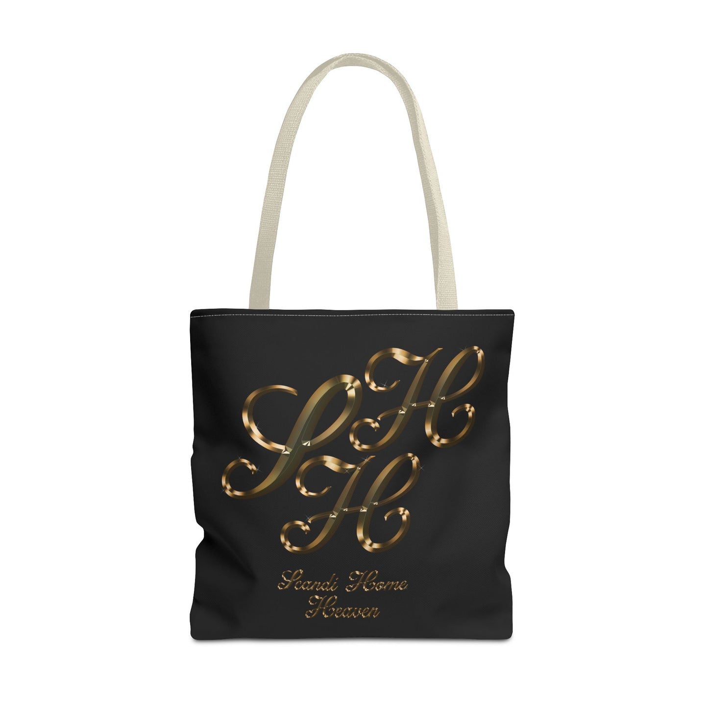Tote Bag - Golden colored Scandi Home Heaven Designer Logo