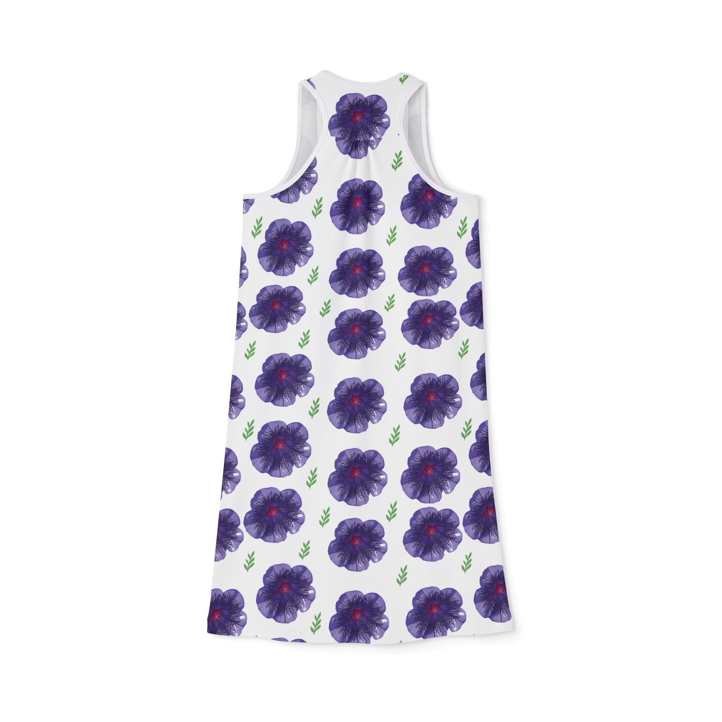 "Petunia" Floral Women's Racerback Dress - Summer Vibes & Comfortable Style