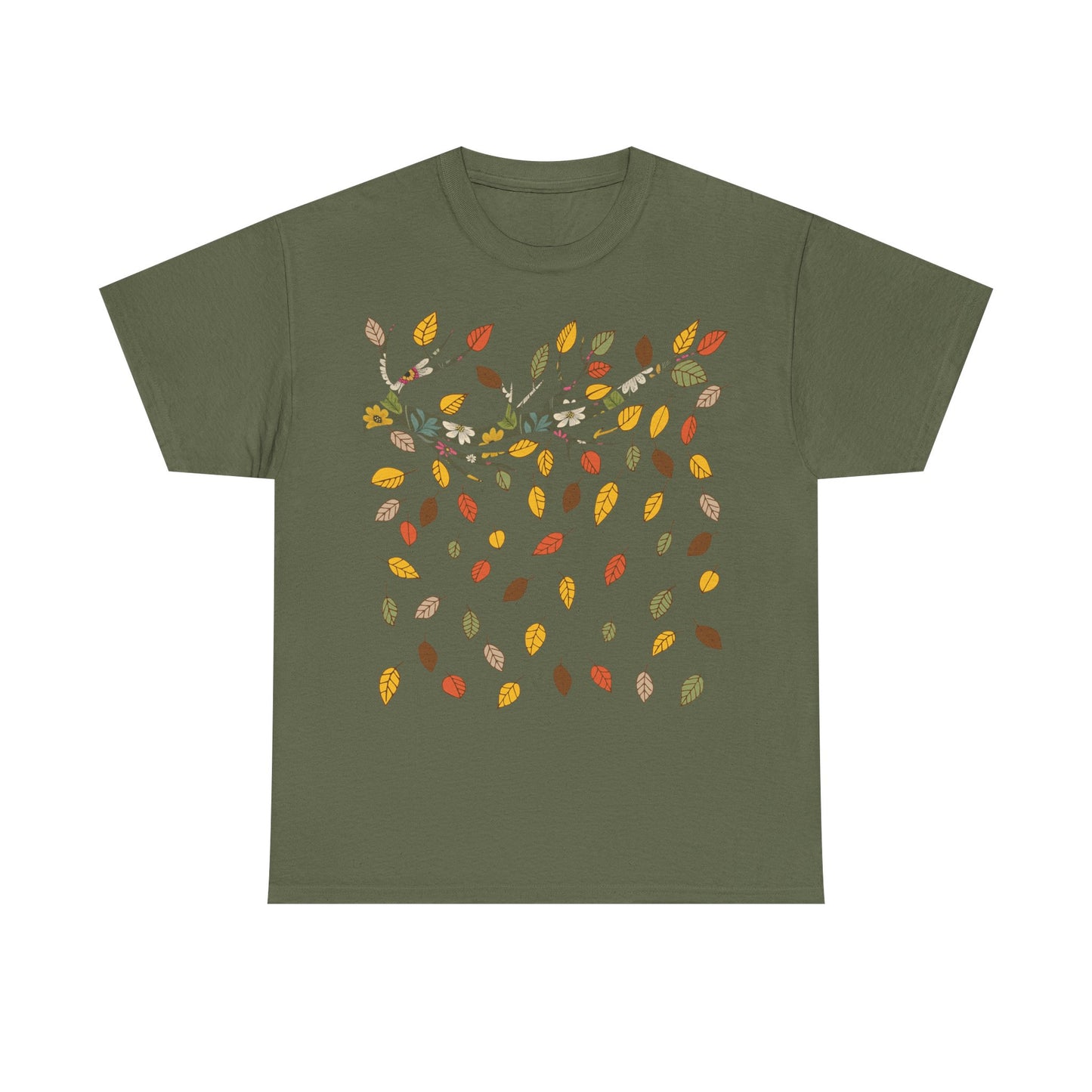Fall Leaves Unisex Heavy Cotton Tee