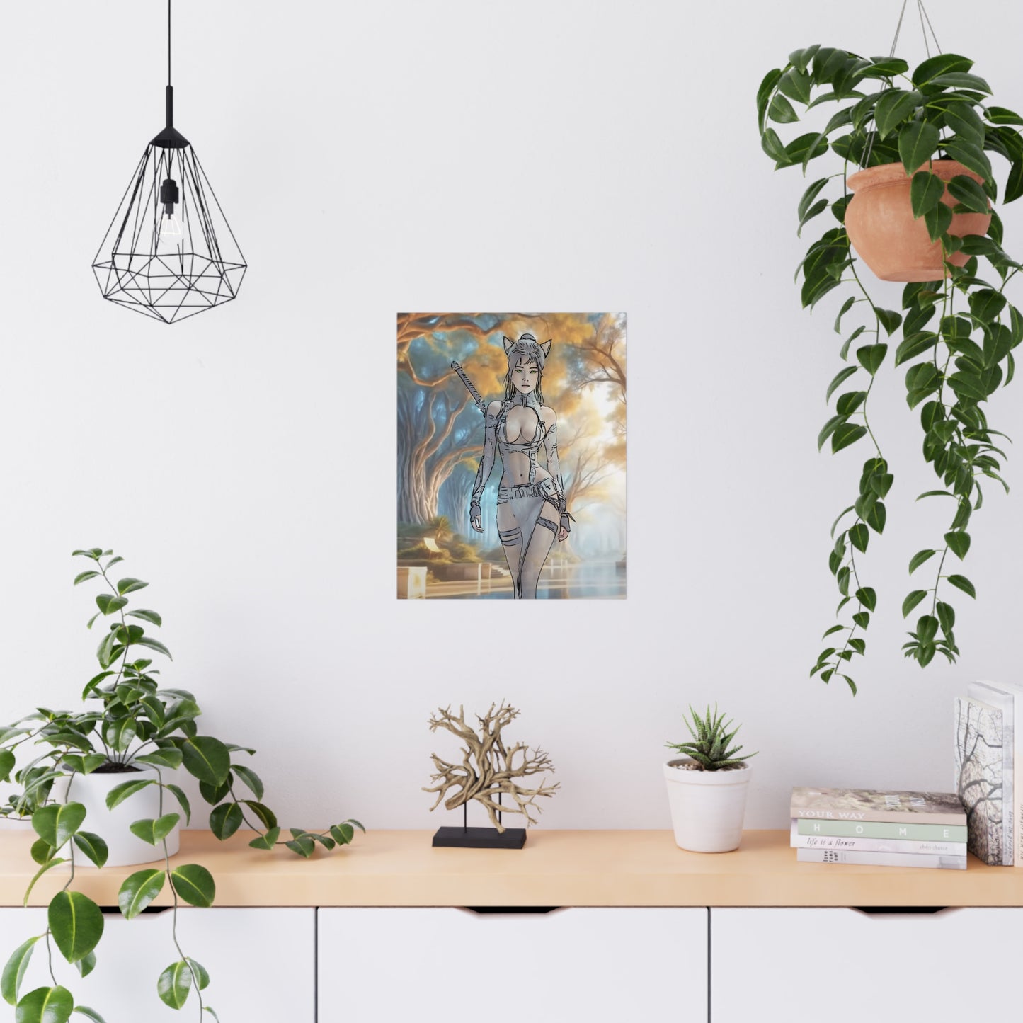 Anime Fantasy Matte Poster, Wall Art Decor, Bedroom Aesthetic, Unique Gift for Anime Lovers, Home Office Decoration