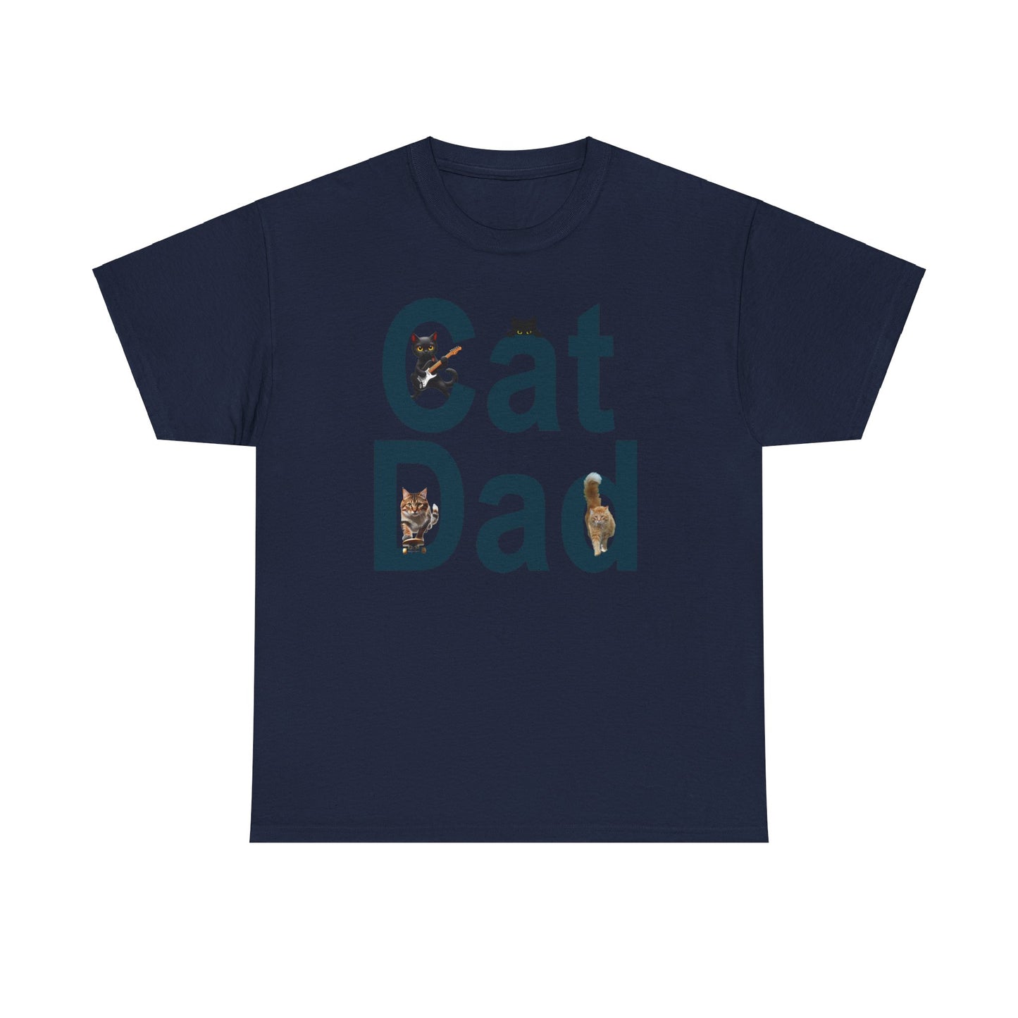Cat Lover T-Shirt - Cat Dad Life: Purrfection in Progress ๐พ.