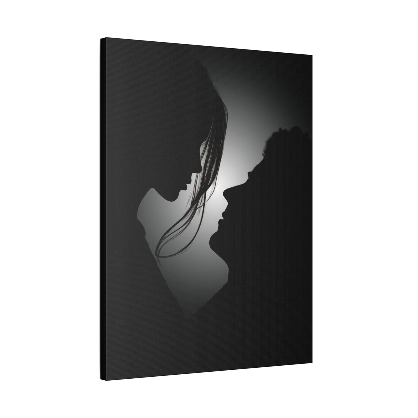 Romantic Silhouette – "Possibilities" Couple Art for Canvas & Poster DecorCanvas Wall Art, Love Silhouette Decor, Anniversary Gift, Couple's Bedroom Decor, Relationship Gift Idea