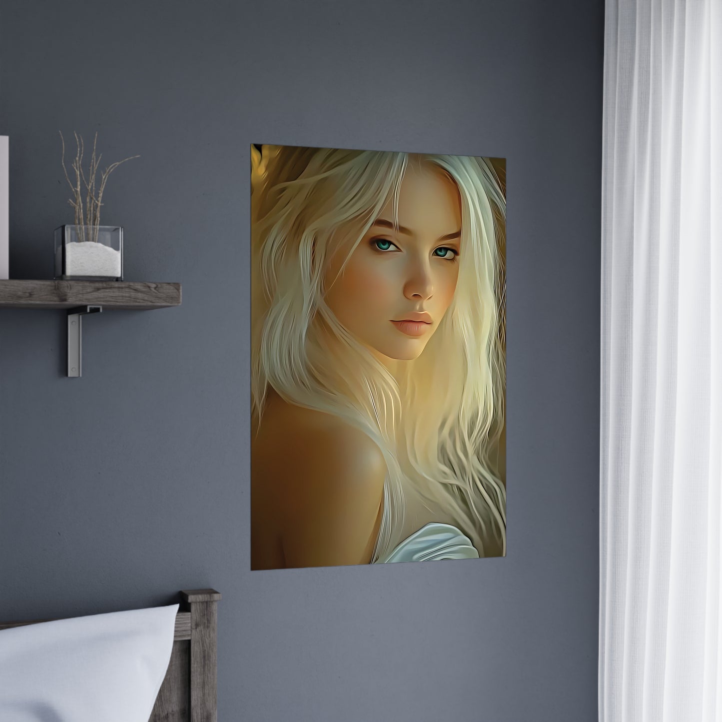 Golden Flow – Embrace the Light Within and Let It Shine 🌟✨ - Elegant Matte Poster Wall Art for Aesthetic Decor, Portrait Art Print, Modern Home Decor, Girl's Room Wall Decor, Gift Idea for Art Lovers