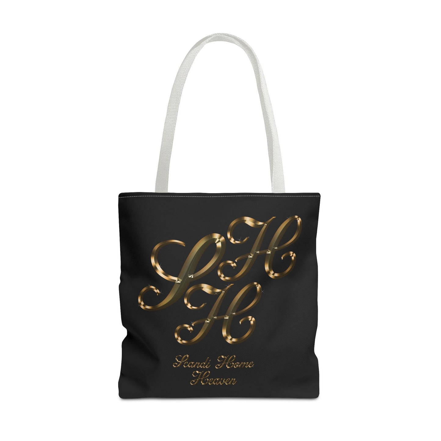 Tote Bag - Golden colored Scandi Home Heaven Designer Logo