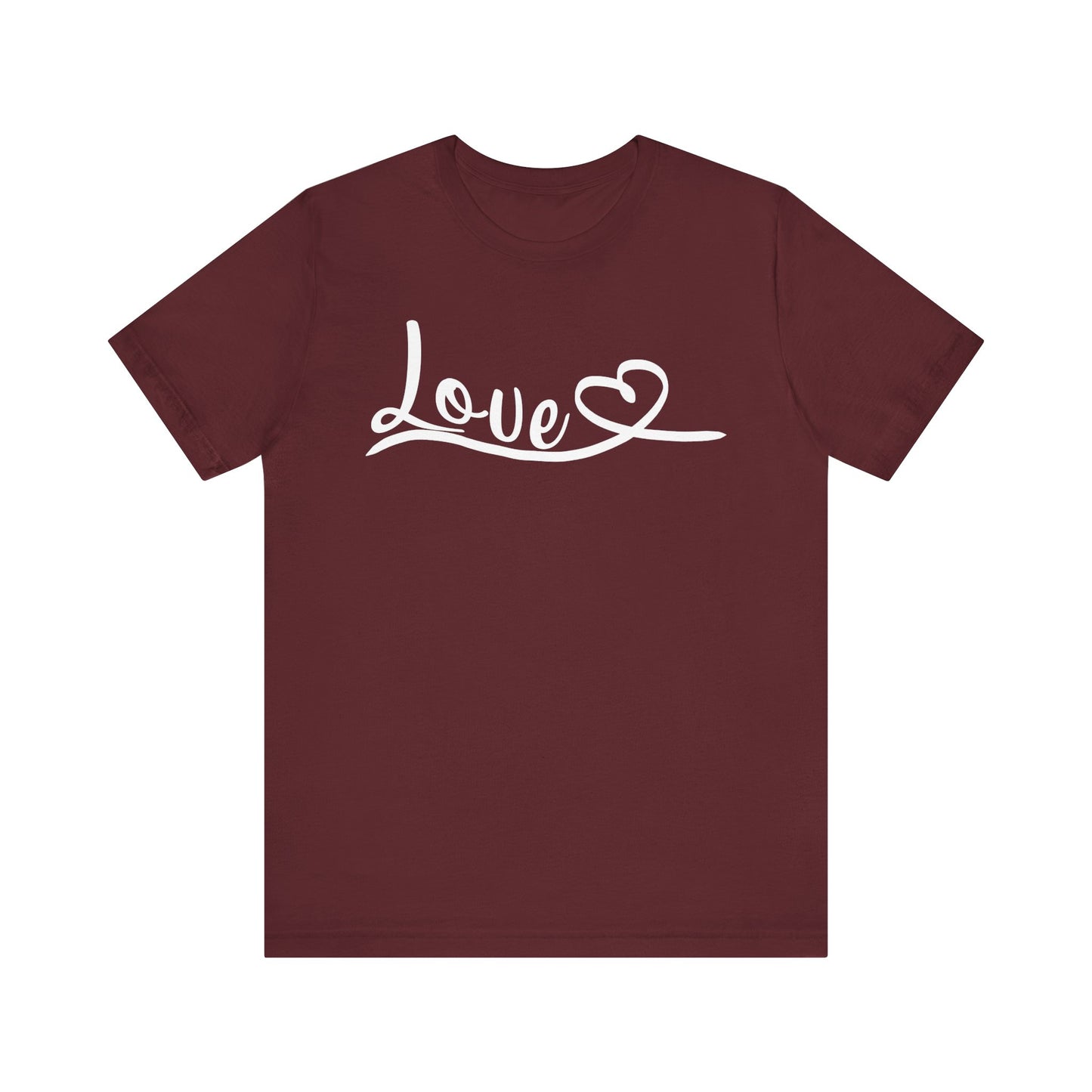 "Love in Every Thread" Unisex Jersey Short Sleeve Tee - Versatile Everyday Wear
