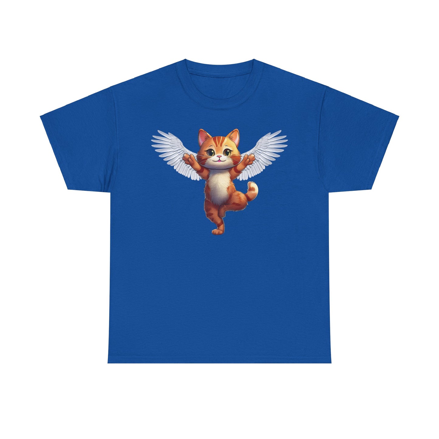Cat Lovers Tee - Unisex Cotton " Every Cat Has Wings in Someone's Heart"