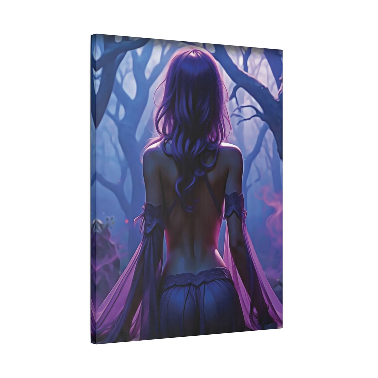 Whisper of the Mystic Woods β Where Magic Finds You π«οΈπ - Mystical Forest Satin Canvas Print, Wall Art Decor for Home, Bedroom, Gift for Fantasy Lovers, Unique Art Piece for Special Occasions