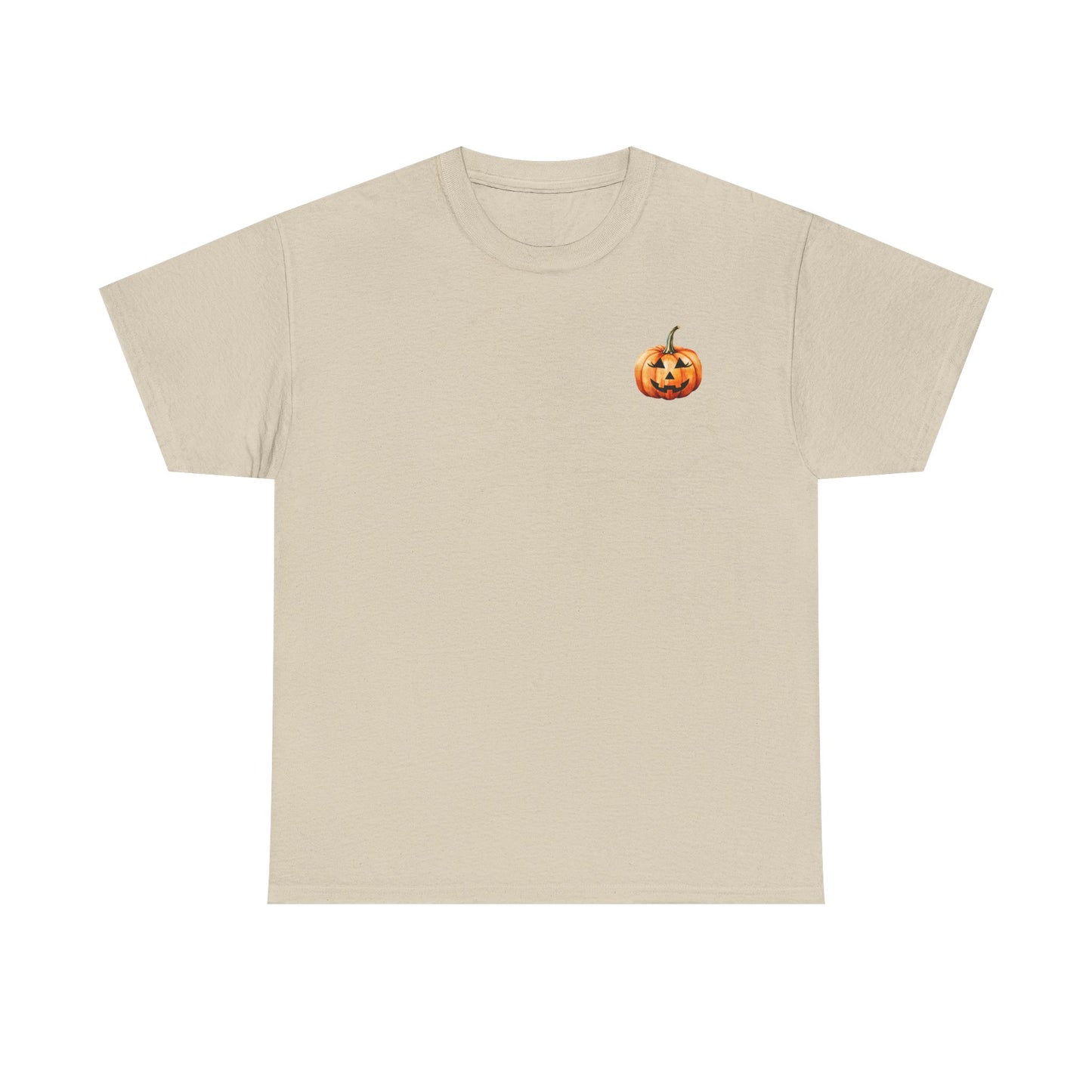 ๐ Embrace Autumn Magic - Pumpkin Bliss Collection for Cozy Season Vibes โจ - Harvest Vibes Pumpkin Cotton Tee | Fall Shirt, Halloween Apparel, Autumn Fashion, Unisex Graphic Tee, Gift for Pumpkin Lovers