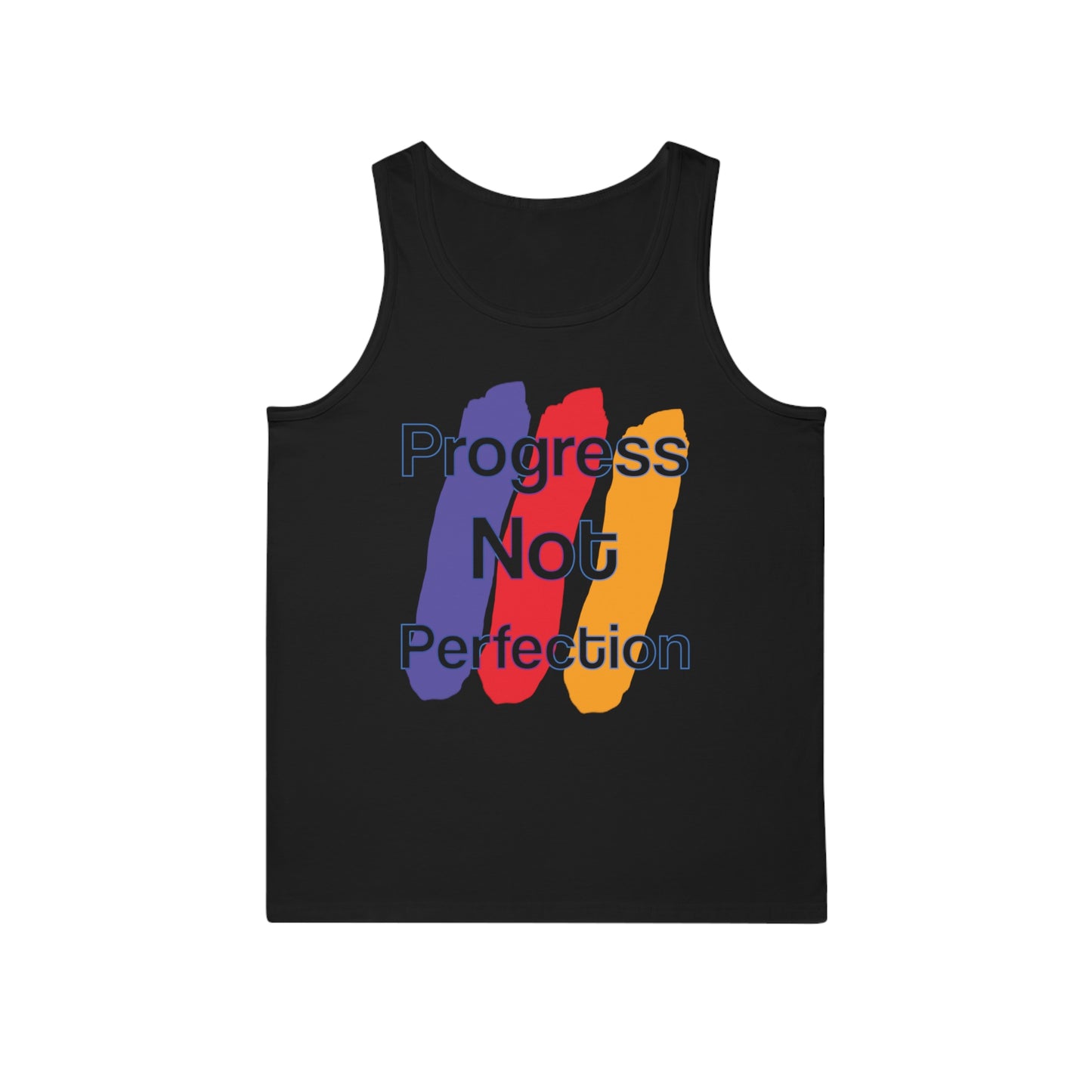 Wear the Win β Progress Is the Real Power ππ¨ - Unisex Motivational Tank Top - Progress Not Perfection, Workout Shirt, Gym Apparel, Casual Wear, Gift for Fitness Enthusiasts