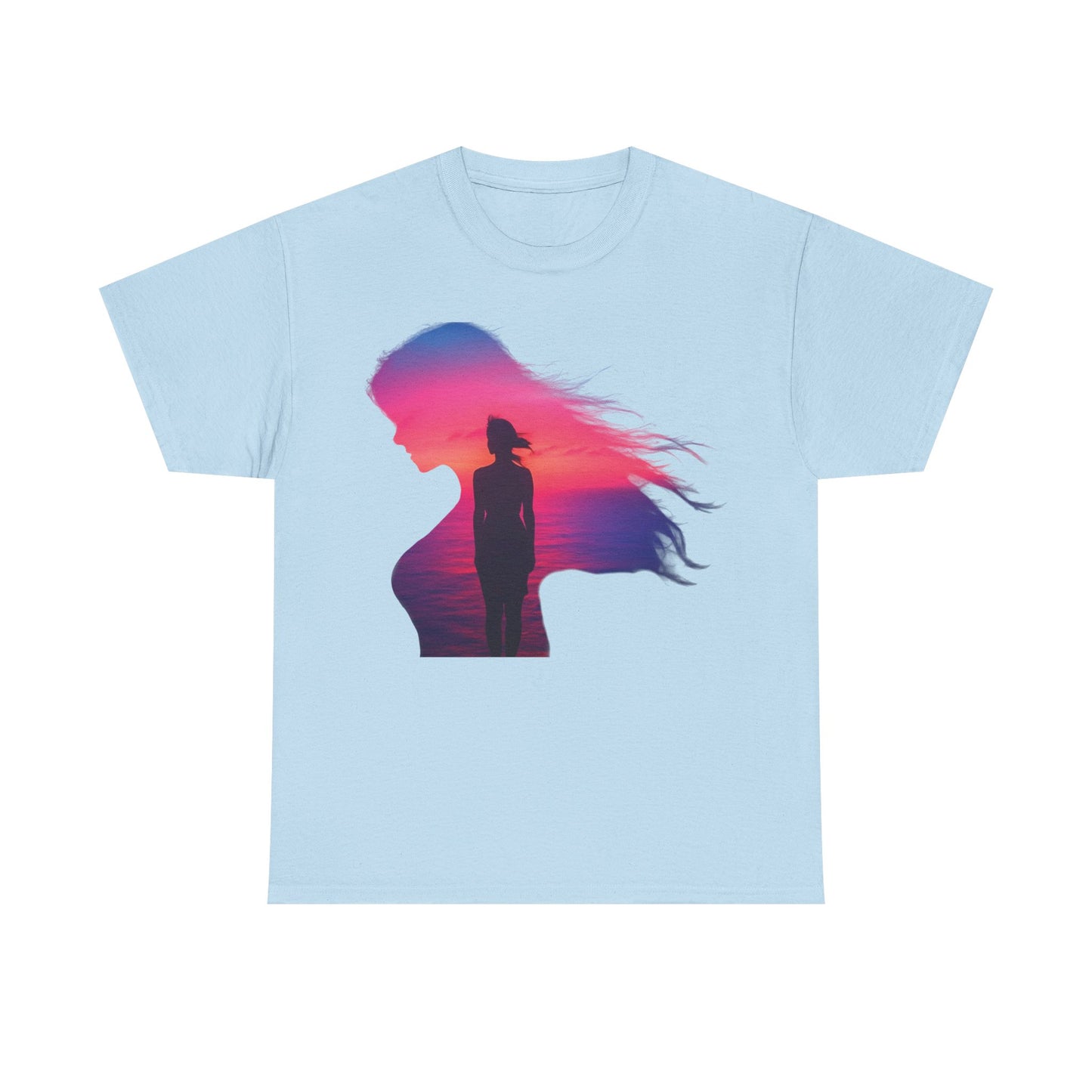 Sunset Soul โ Where Color Meets Calm and Every Horizon Inspires ๐
โจ - Sunset Silhouette Tee, Unisex Cotton Shirt, Artistic Graphic T-Shirt, Casual Fashion Top, Gift for Nature Lovers