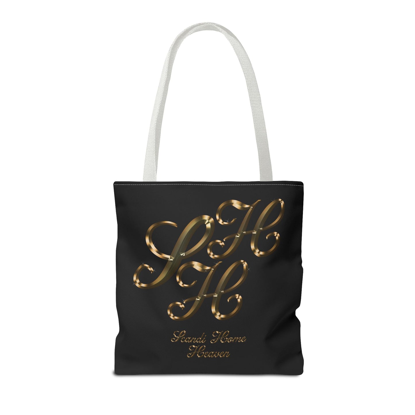 Tote Bag - Golden colored Scandi Home Heaven Designer Logo