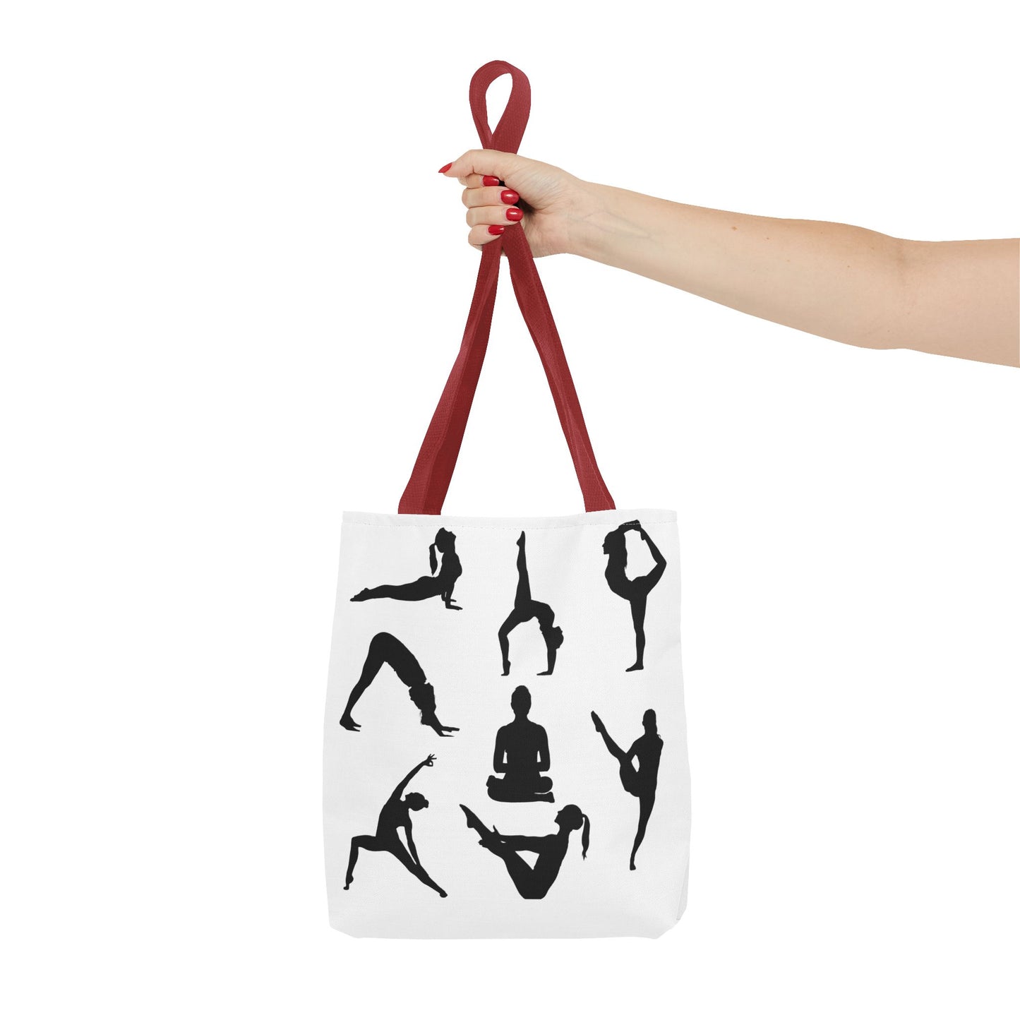 Yoga Tote Bag featuring YOGA Poses