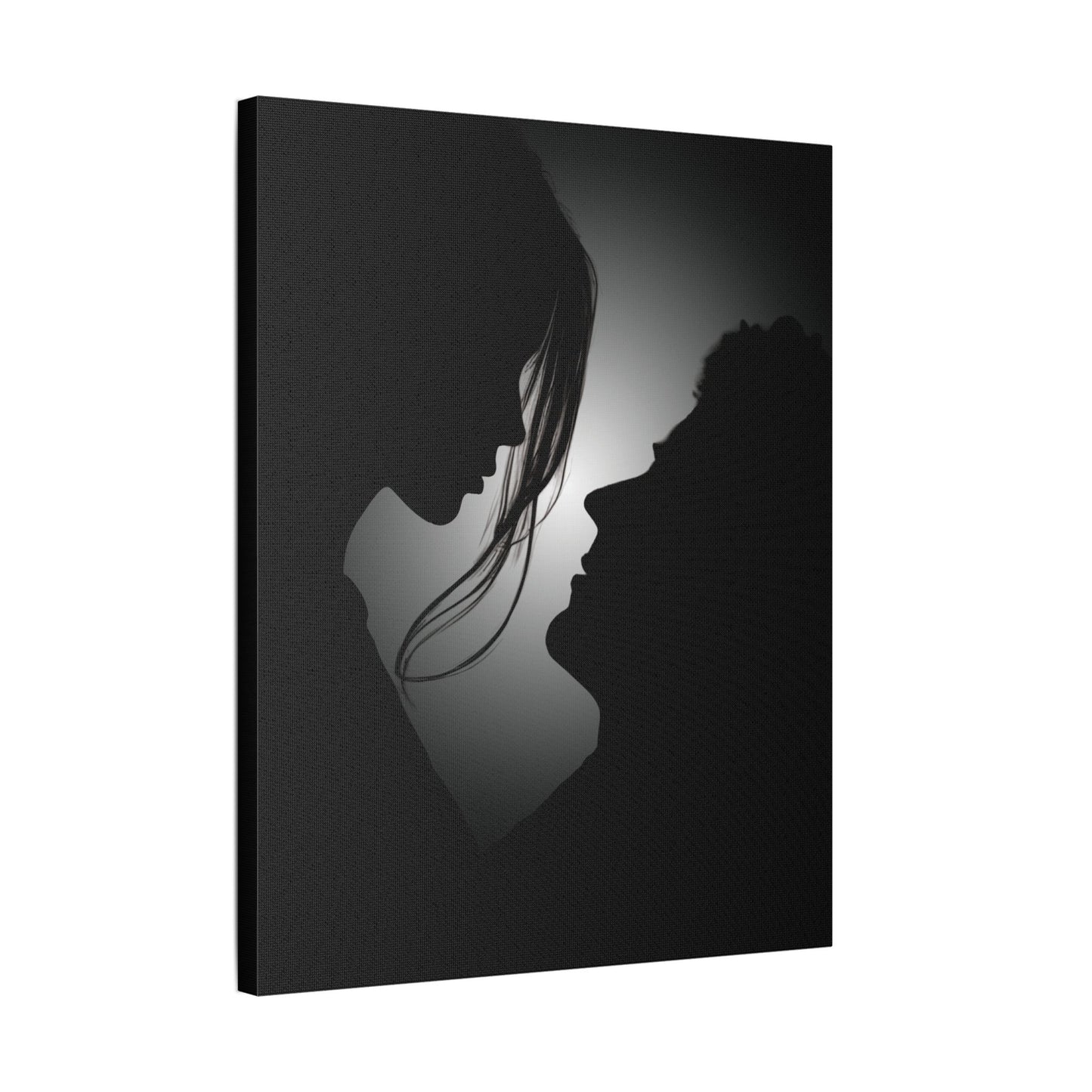 Romantic Silhouette – "Possibilities" Couple Art for Canvas & Poster DecorCanvas Wall Art, Love Silhouette Decor, Anniversary Gift, Couple's Bedroom Decor, Relationship Gift Idea