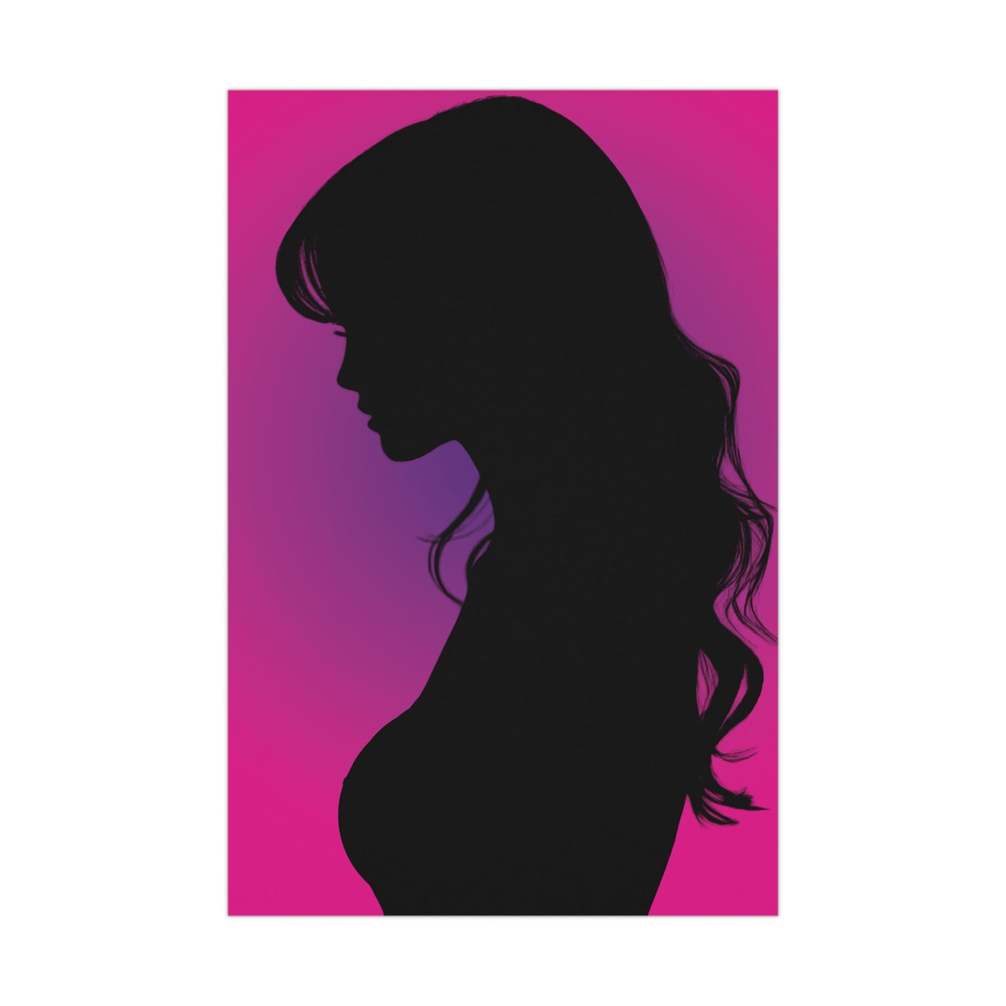 Silhouette Matte Poster 2 | Elegant Wall Art | Home Decor | Glamorous Gift | Modern Aesthetic | Fashion Artwork