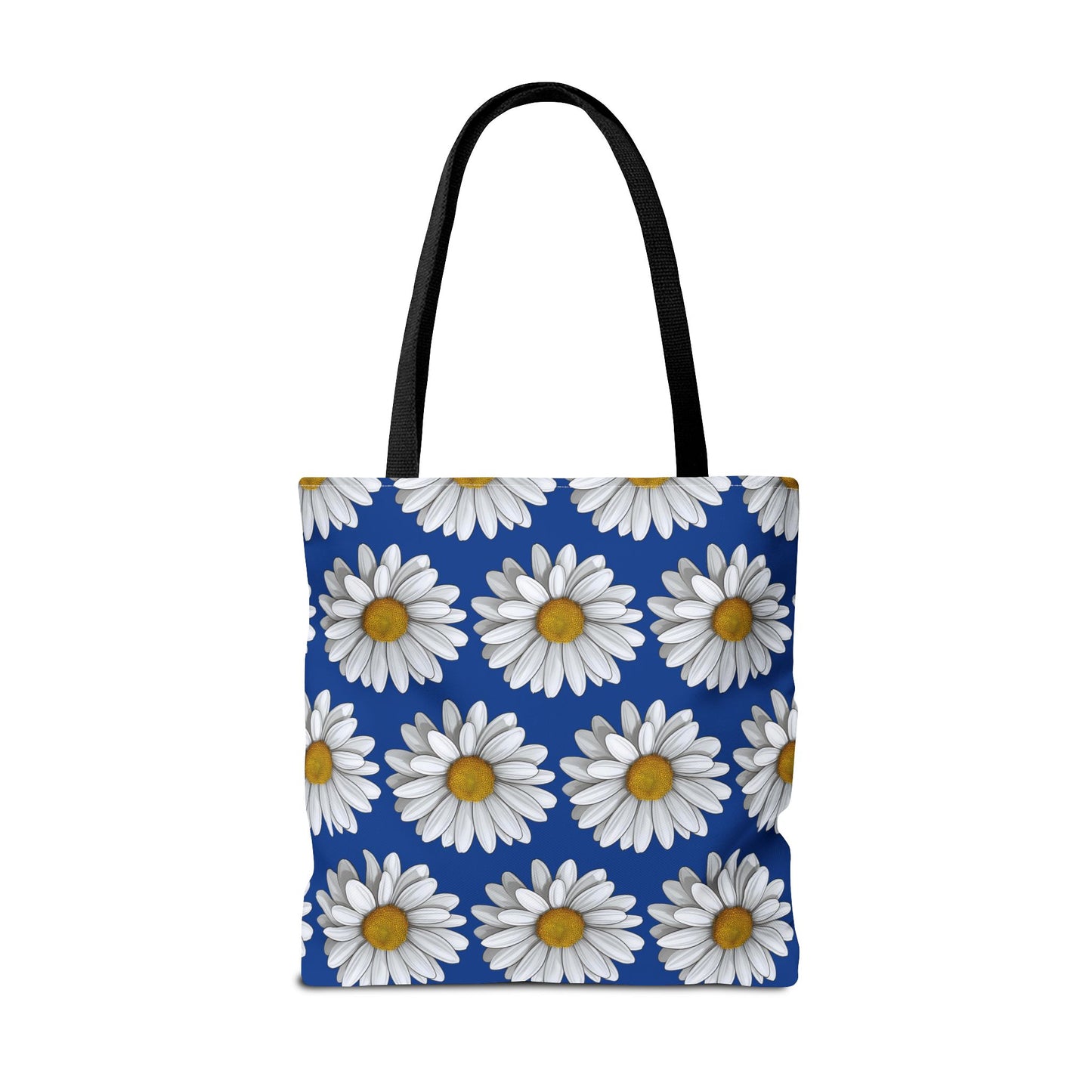 Daisy Tote Bag - White Floral Design Summer Fashion Accessory